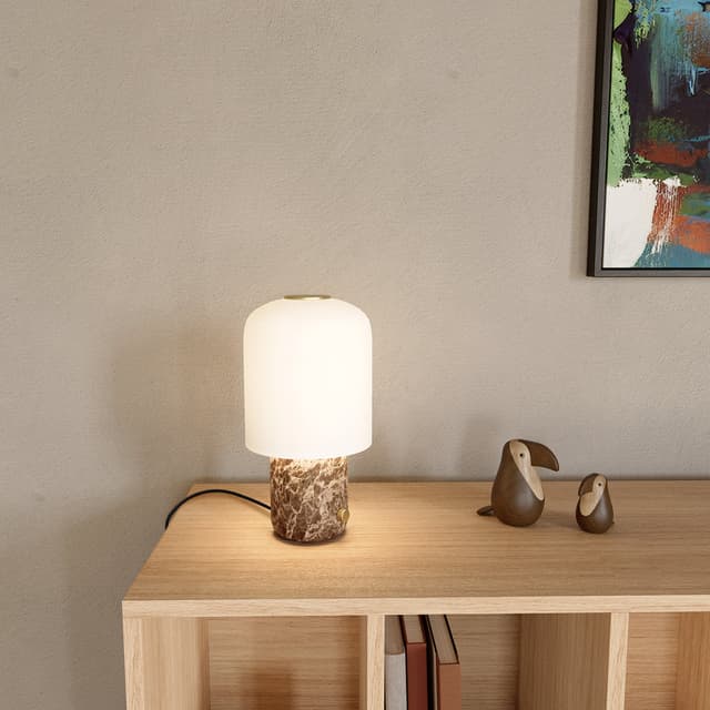 Tokyo Table Lamp Brown Marble