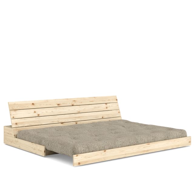 Base Schlafsofa Clear Lacquered/Warm Sand 196cm
