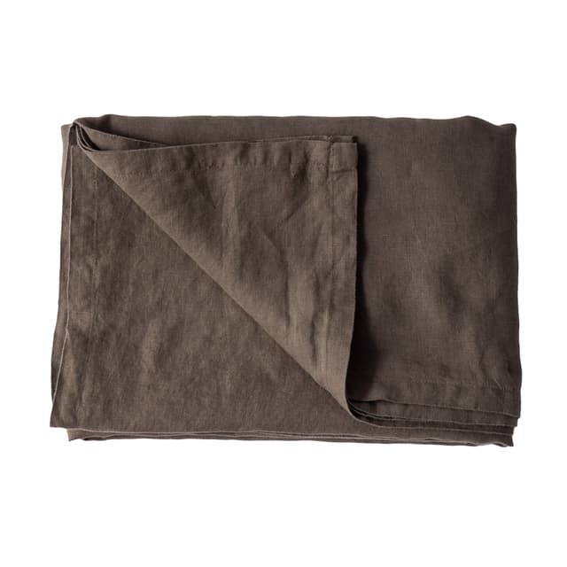 Leinentischdecke Taupe 145x330