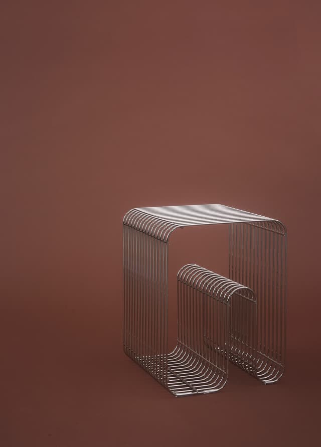 Curva Stool Silver