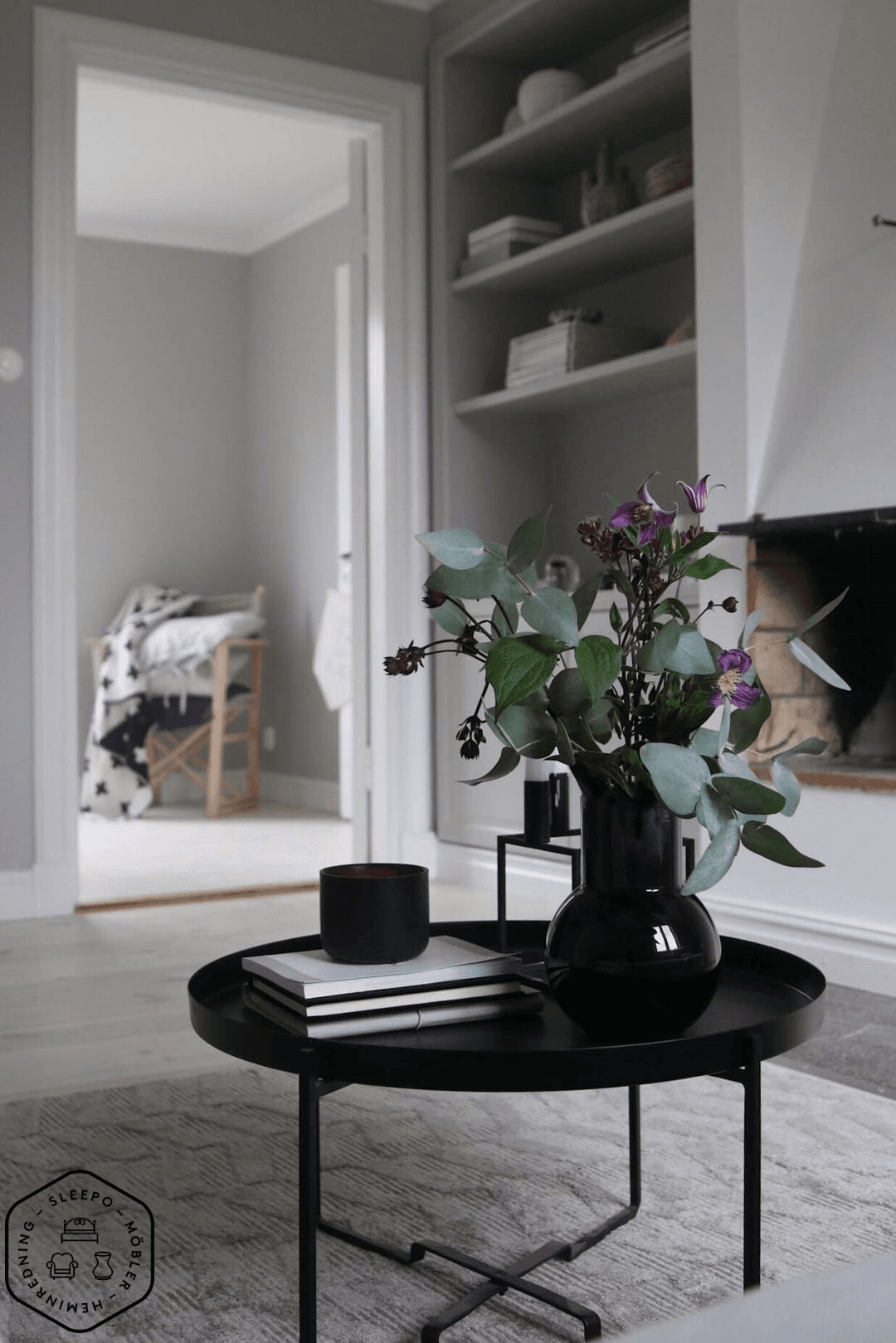 Pallo Junior Vase Black 20cm