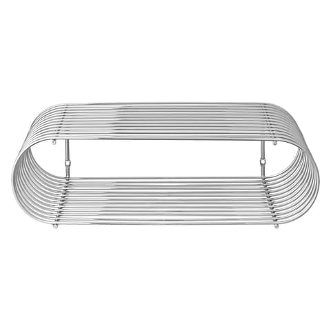 Curva Wall Shelf Silver 40cm