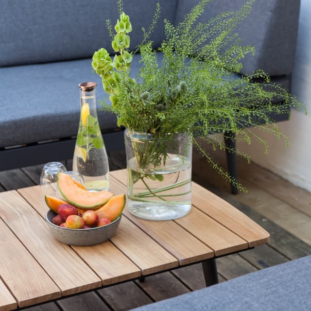 Rio Coffee Table Anthracite/Teak 120x60