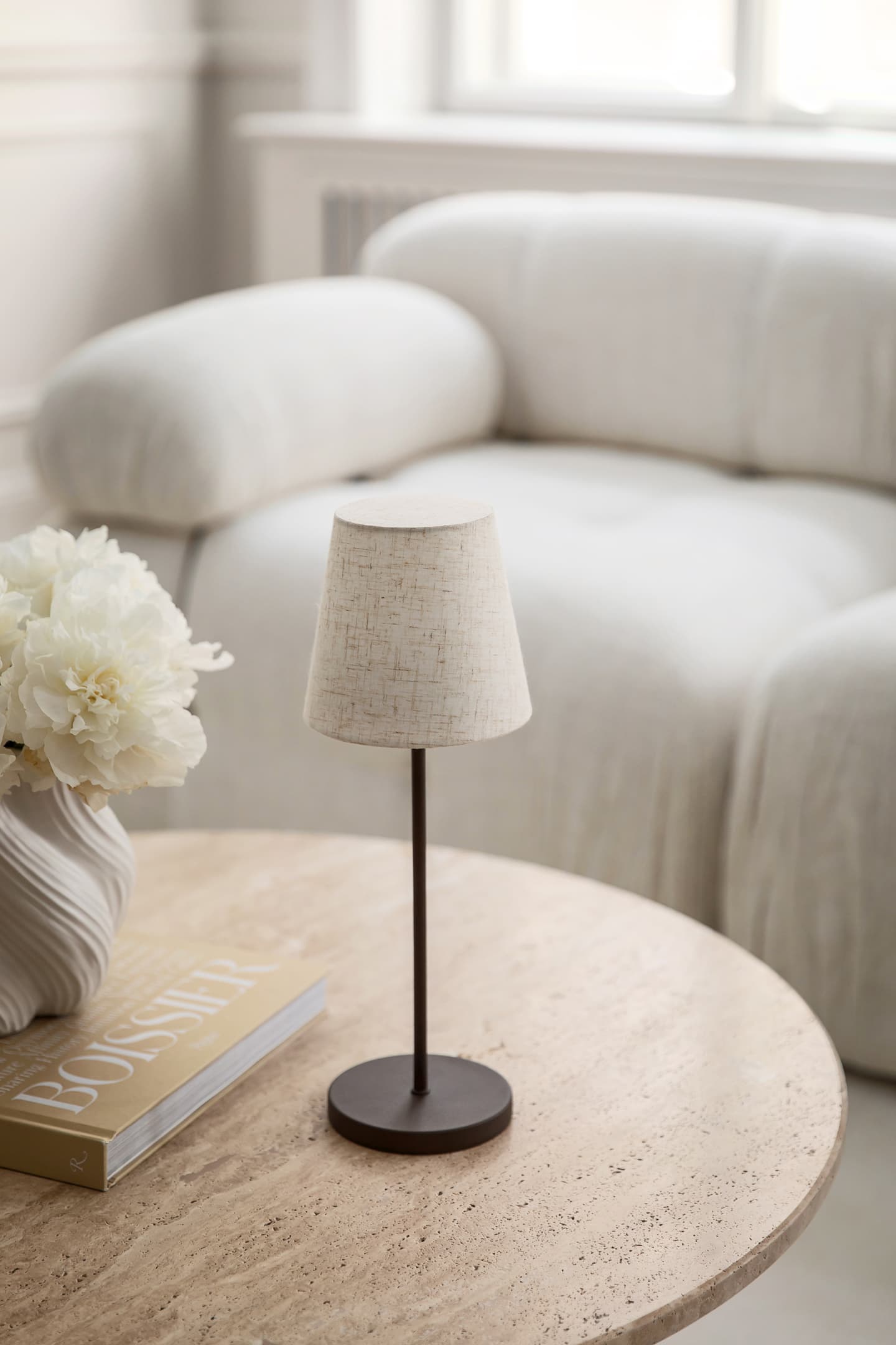 Tyra Tragbare Tischlampe Coffee 37cm