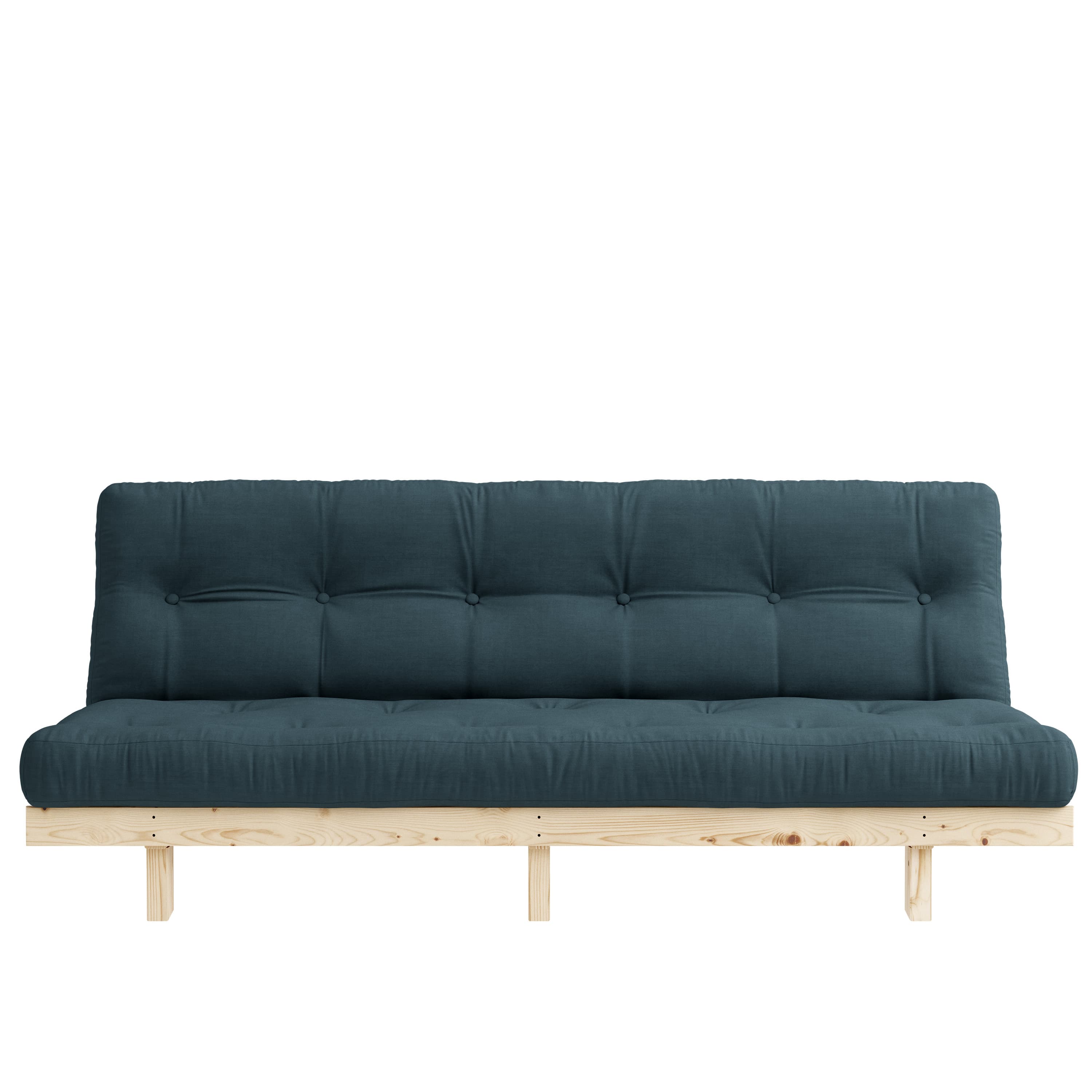 Lean Raw Sofa Bed Petrol Blue 130x200