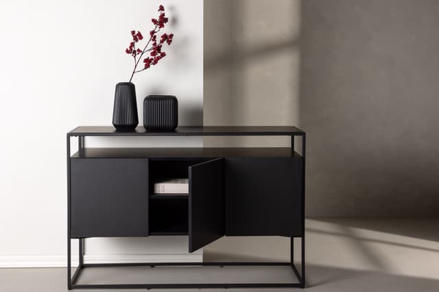 Kingsport Konsolentisch Schwarz 120cm
