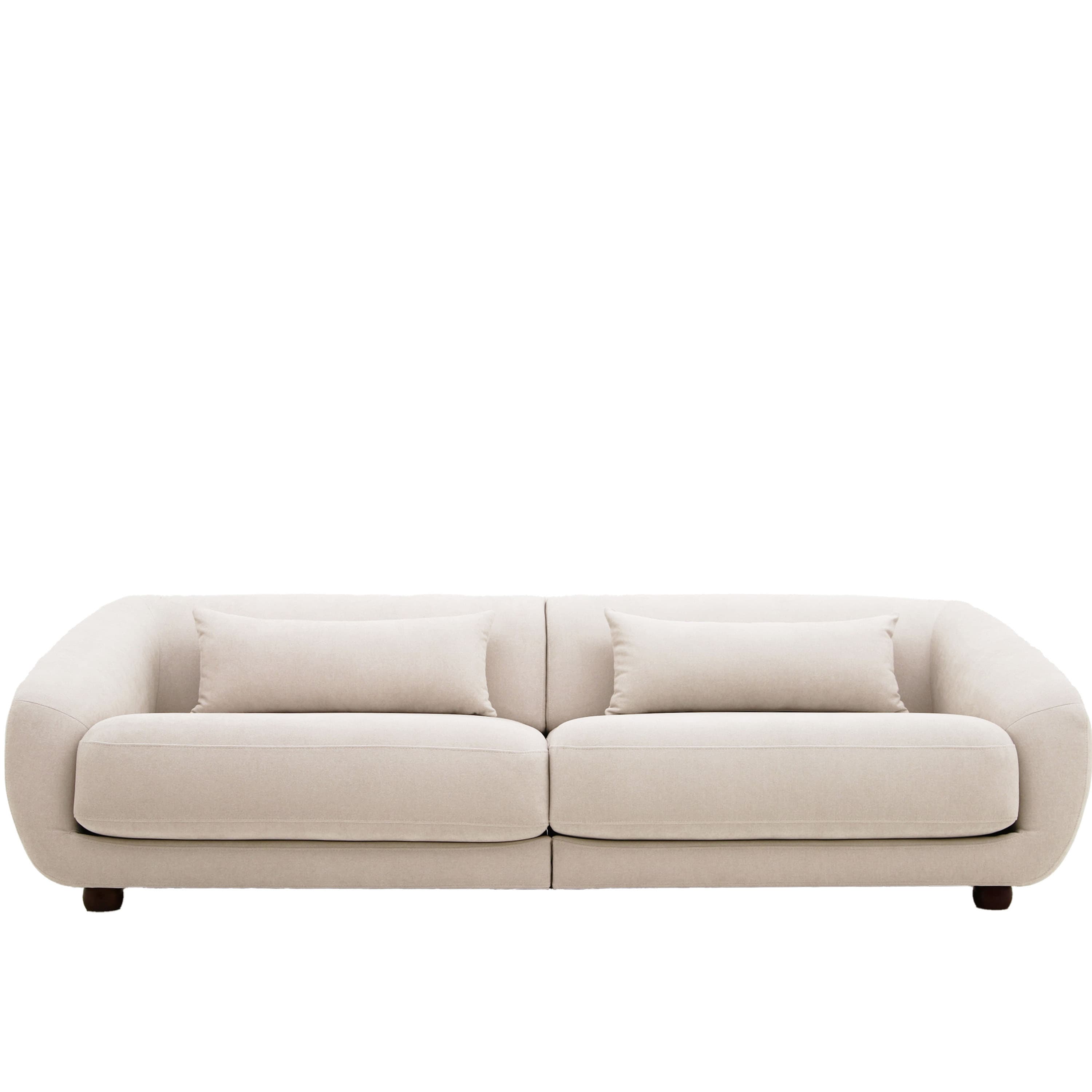 Alba 3-seater Sofa Beige 258cm