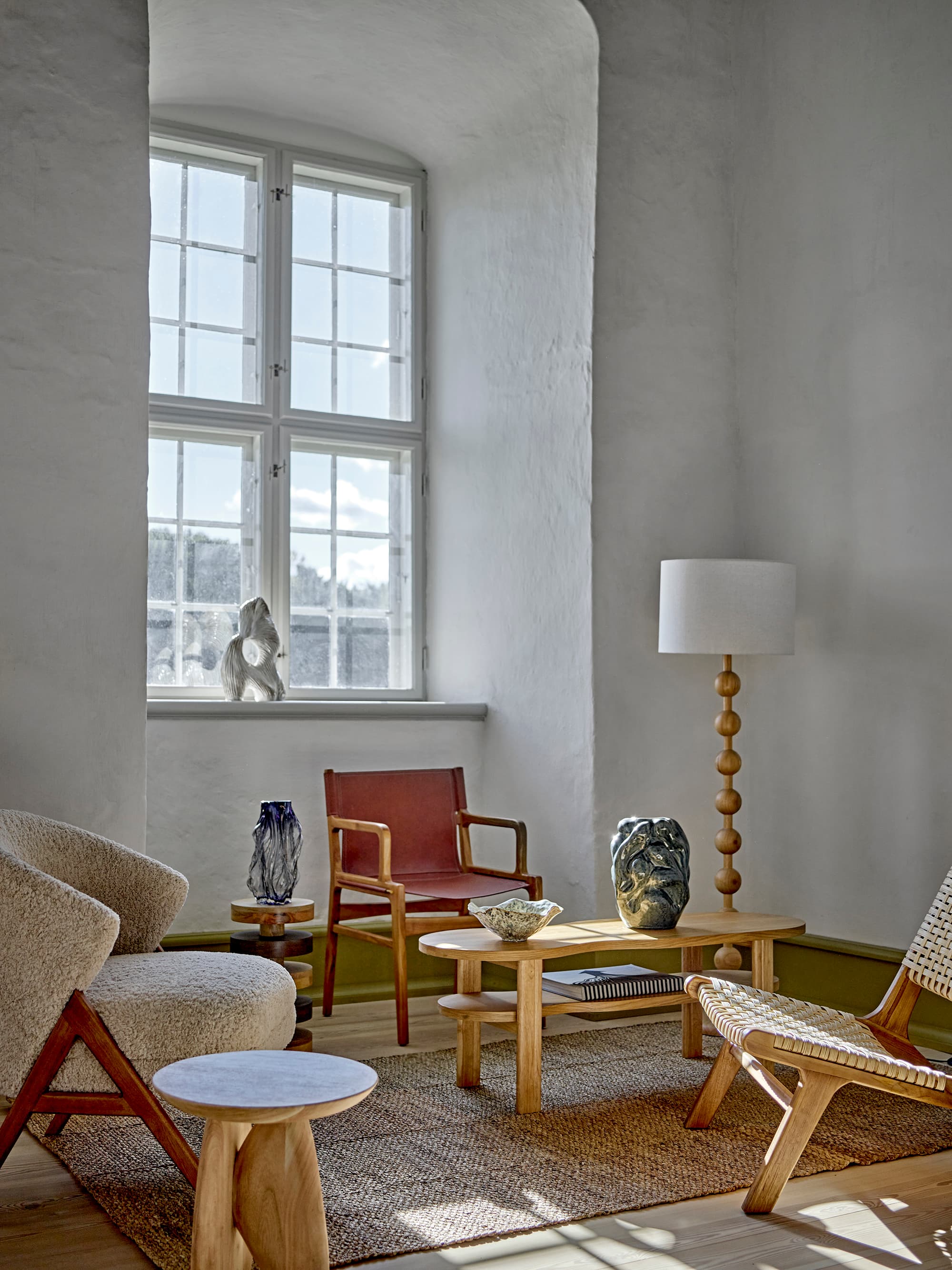 Giacoma Golvlampe Nature 154,5cm