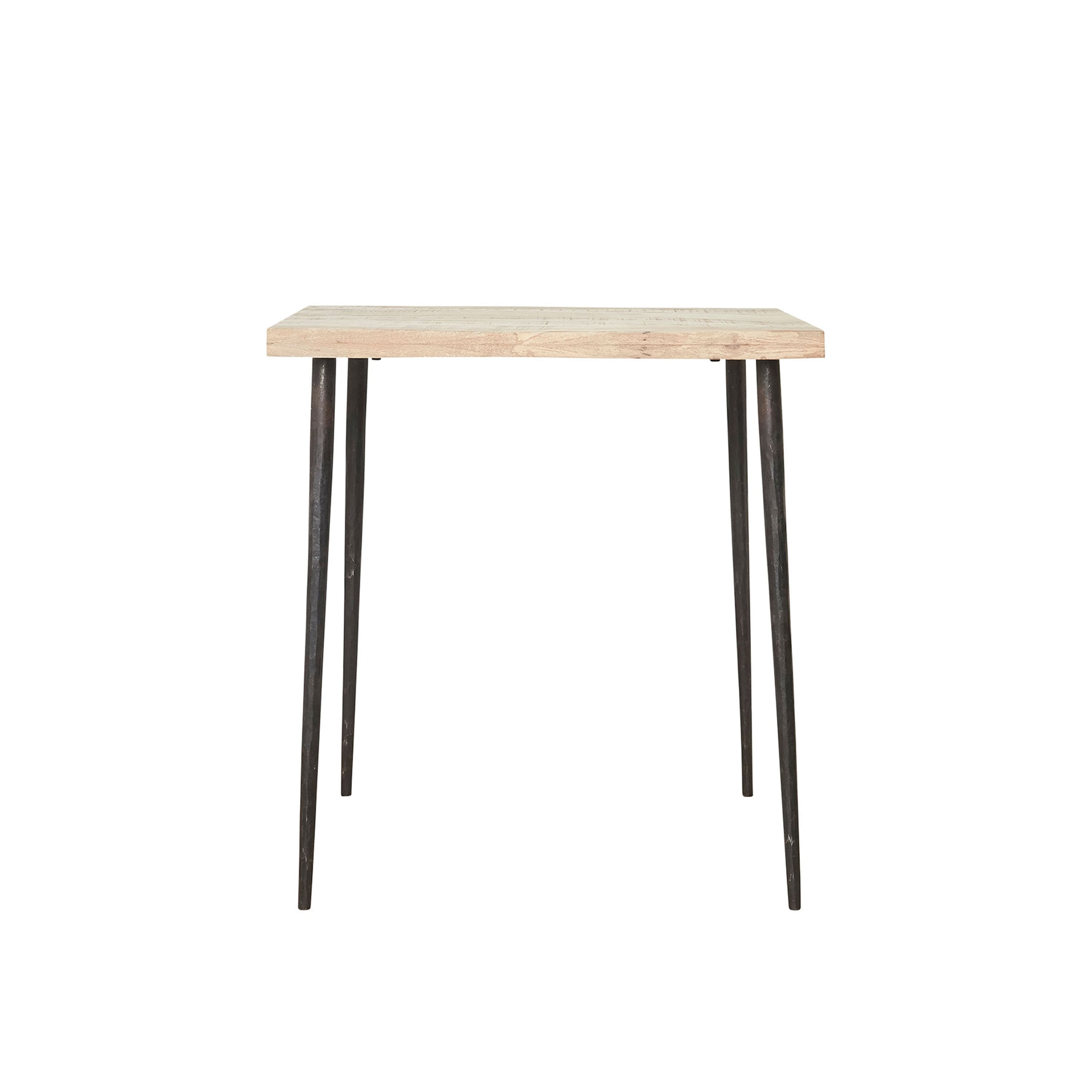 Slated Café Table Natural 76 cm