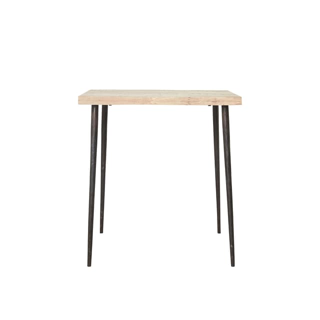 Slated Café Table Natural 76 cm