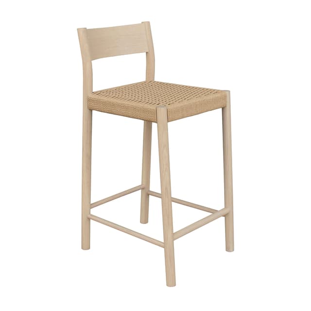 Colin Bar Stool White Oiled Oak