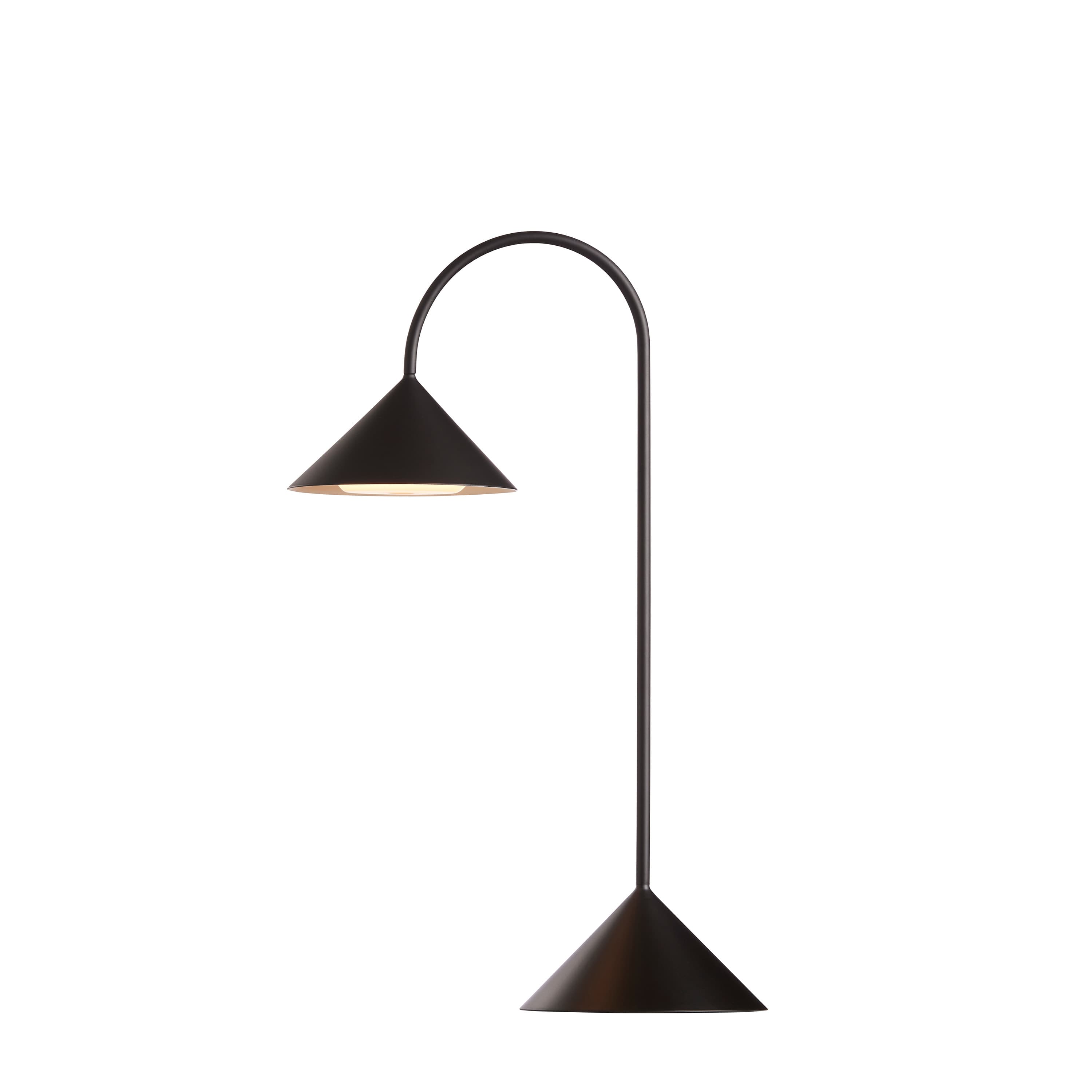Grasp Tragbare Tischlampe Matt Black 47cm