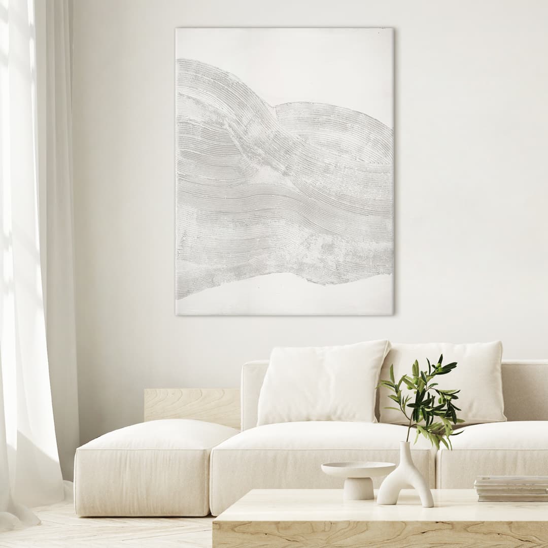 White Skulptur 2 Bild Ohne Rahmen 90x120cm
