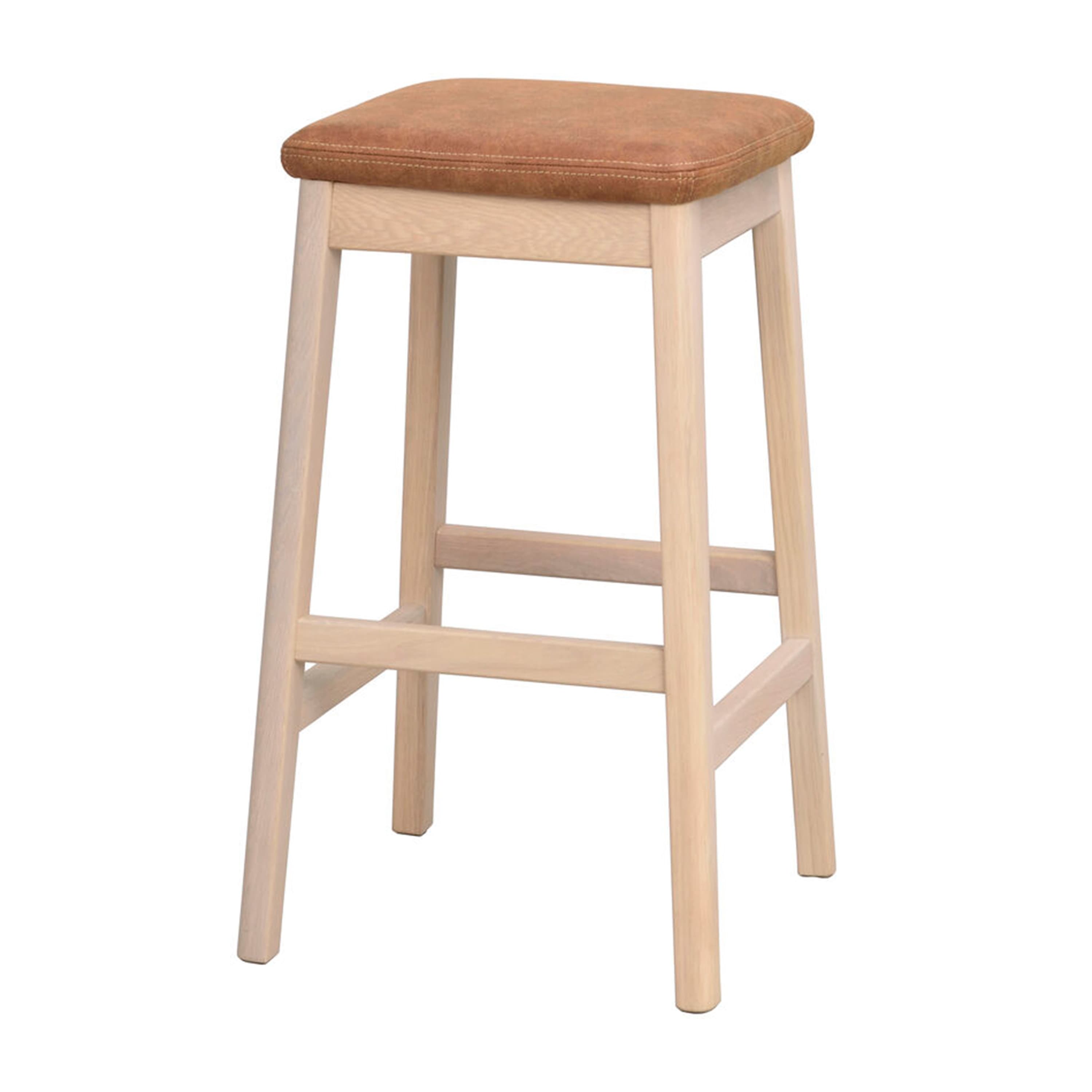 Livermore Barhocker Weiß pigmentierte Eiche/Braun
