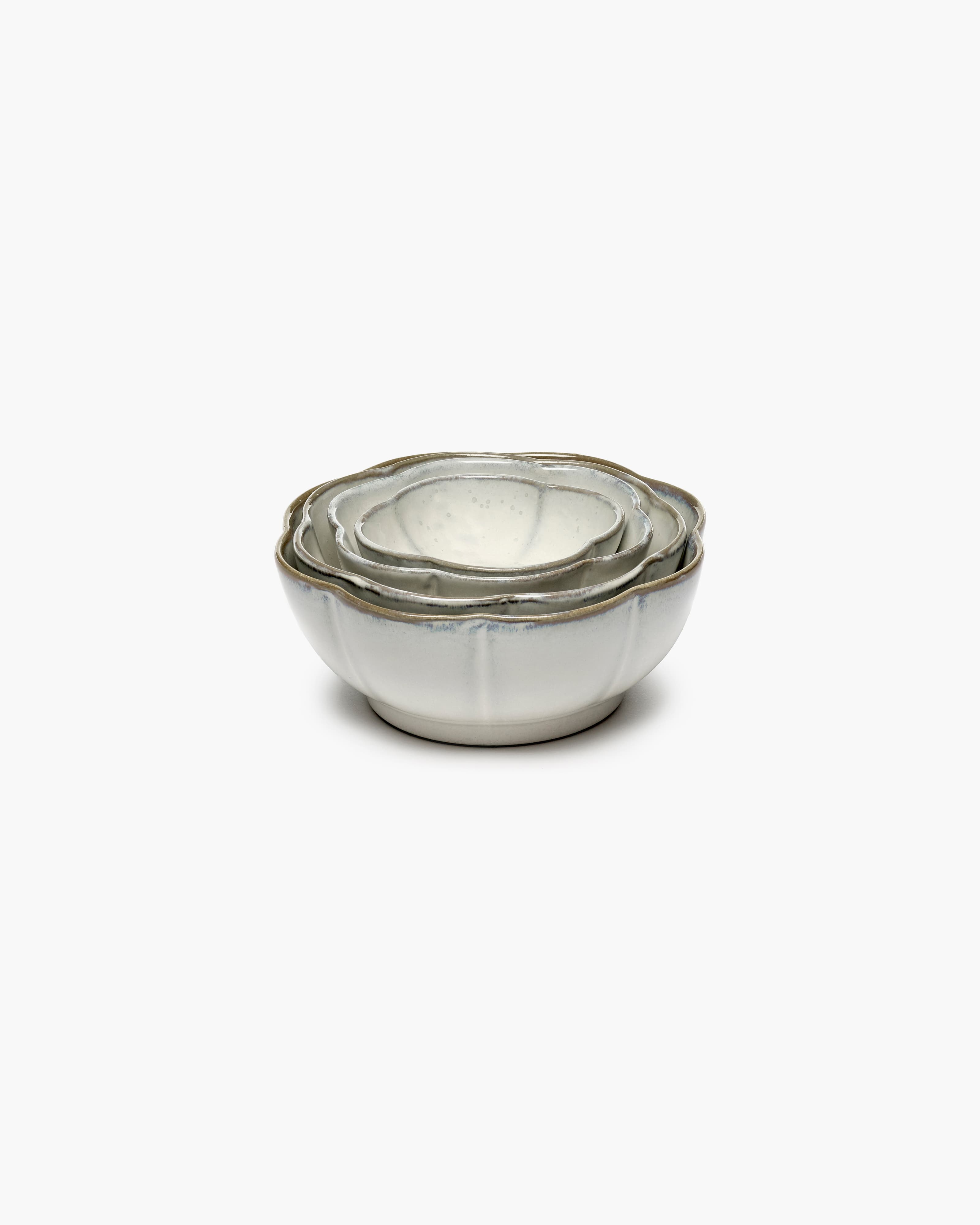 Inku Schale Weiß 15 cm 4er-Pack
