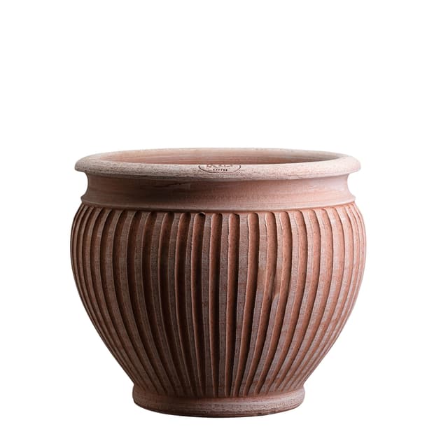 Piccolina Topf Raw Rosa Terrakotta Ø30