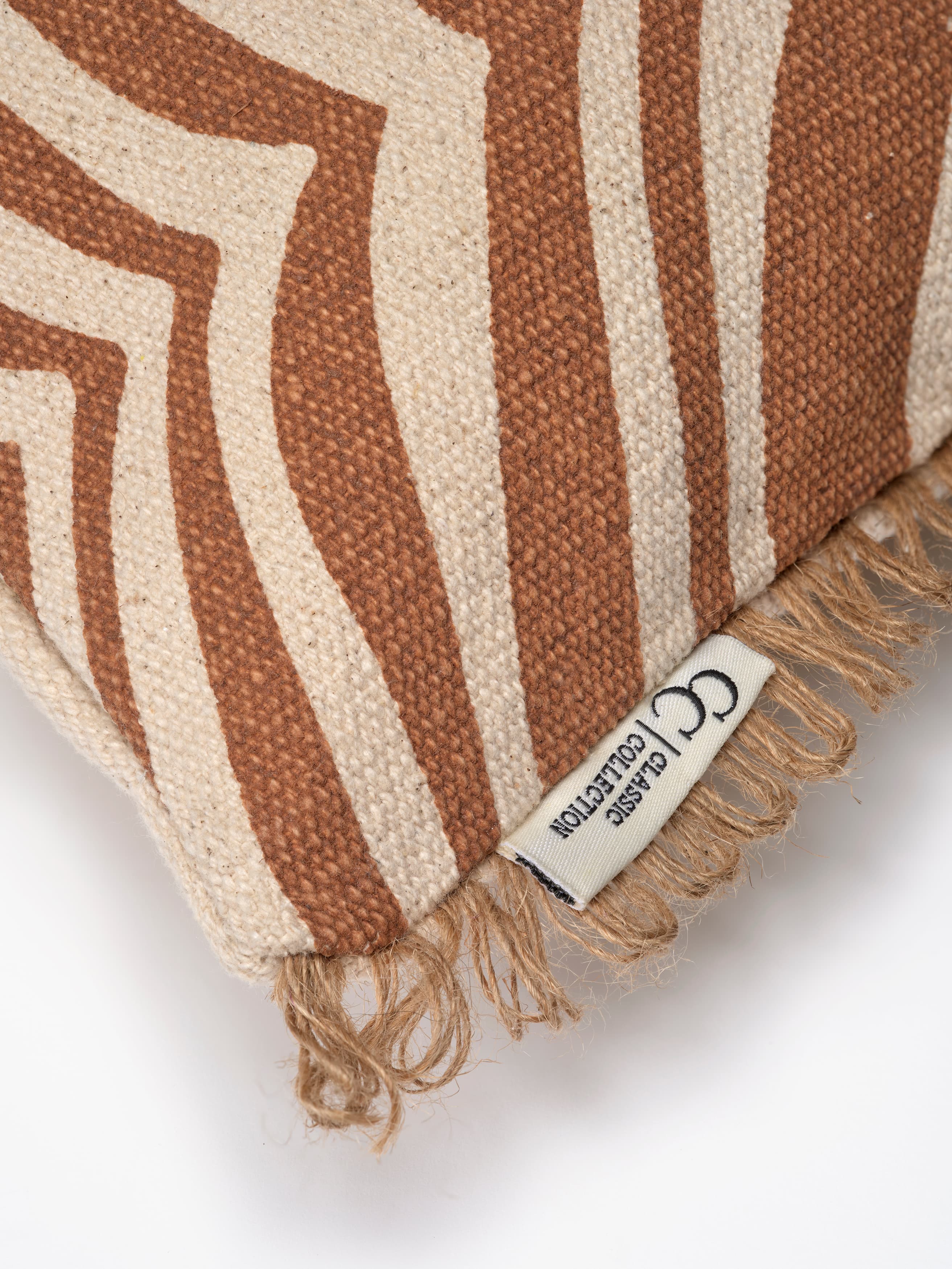 Zebra Decorative Cushion Glazed Ginger 40x60