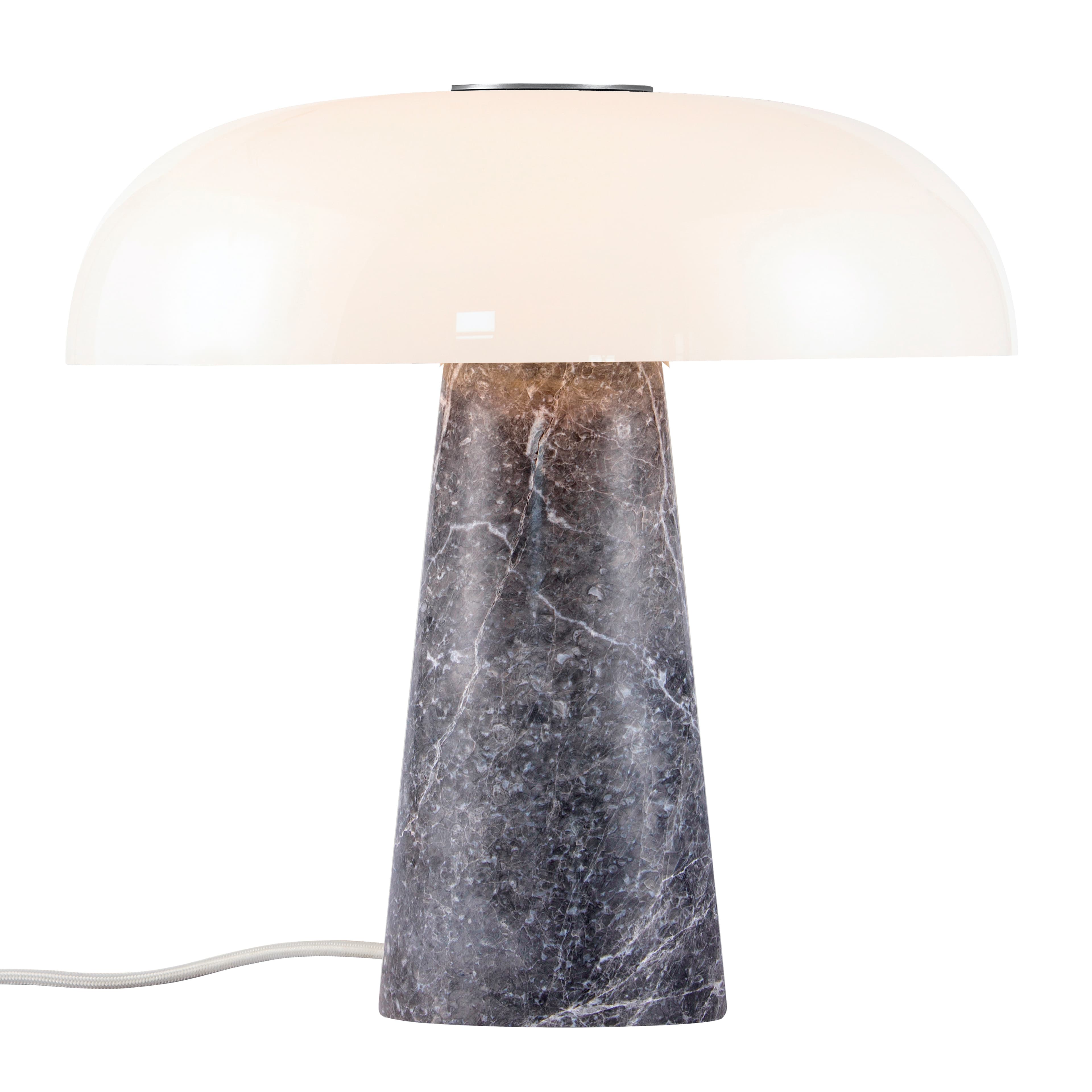 Glossy Table Lamp Gray