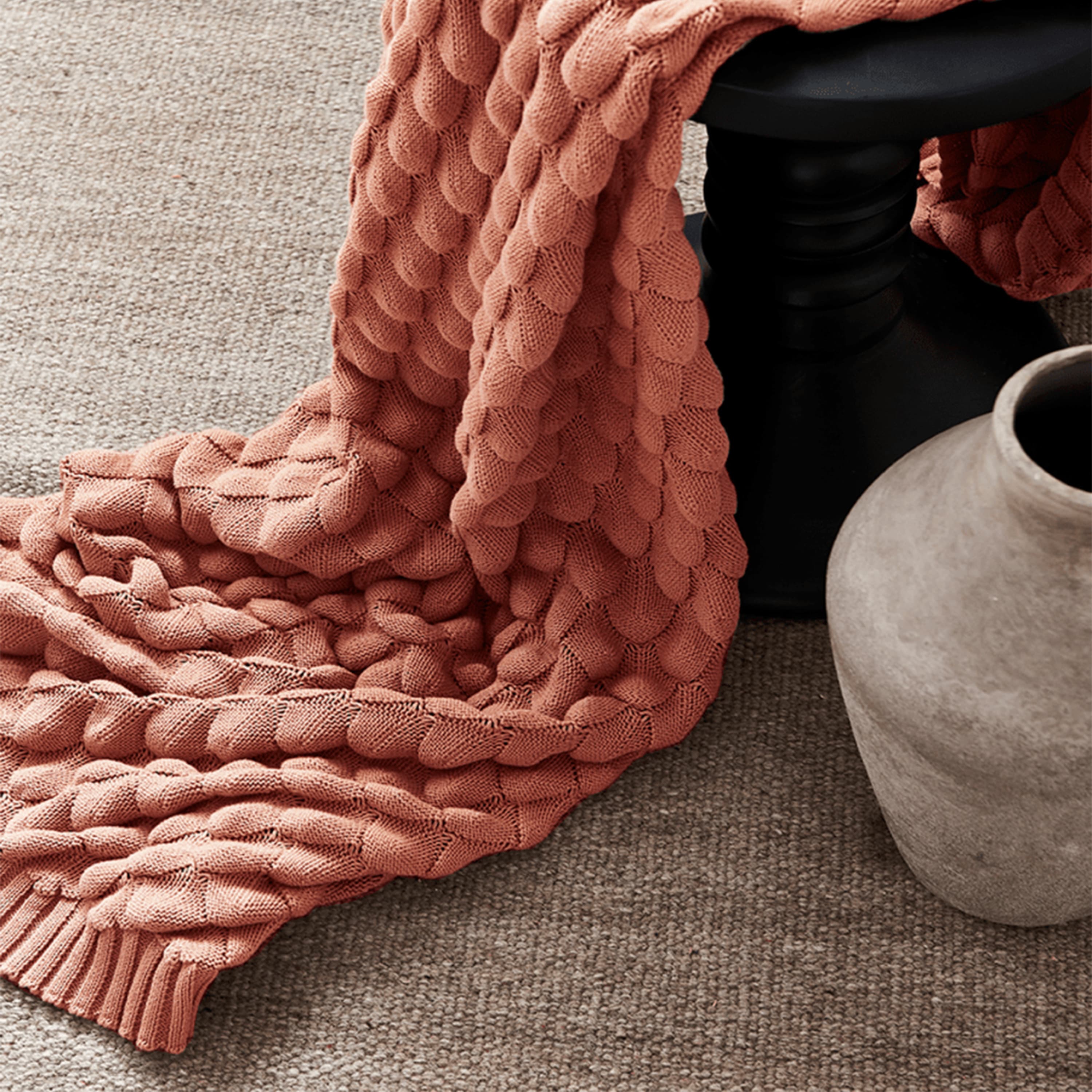 Plain Wollteppich Naturbeige 200x300