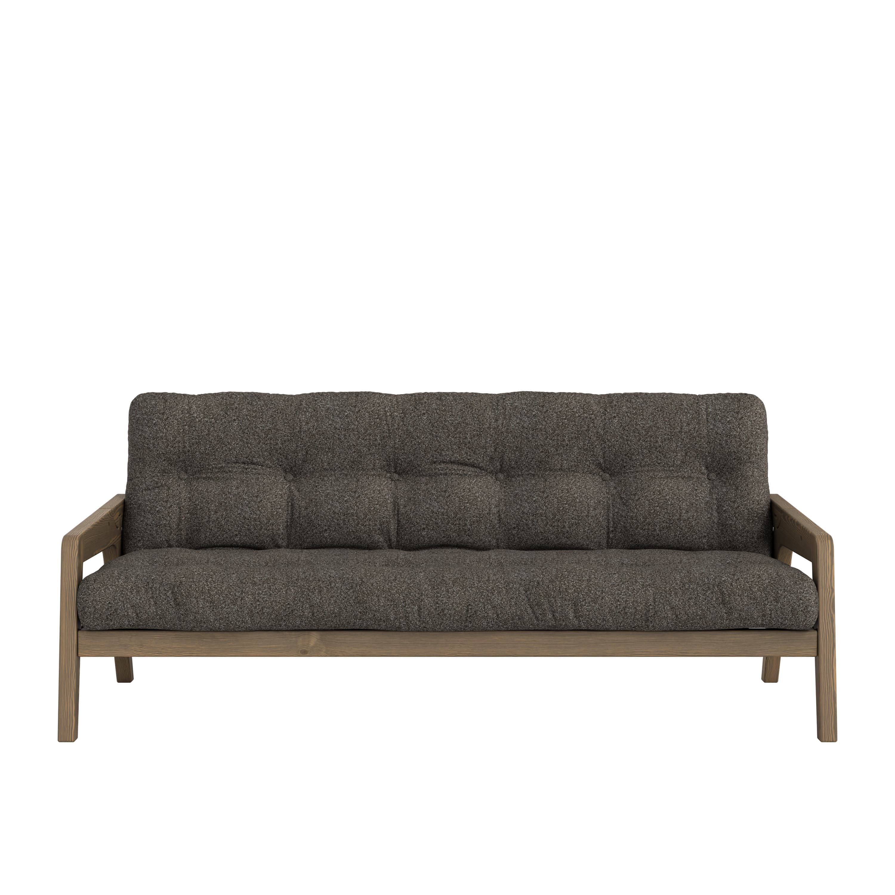 Grab Sofa Bed Carob Brown Lacquered/Mellow Brown 204cm