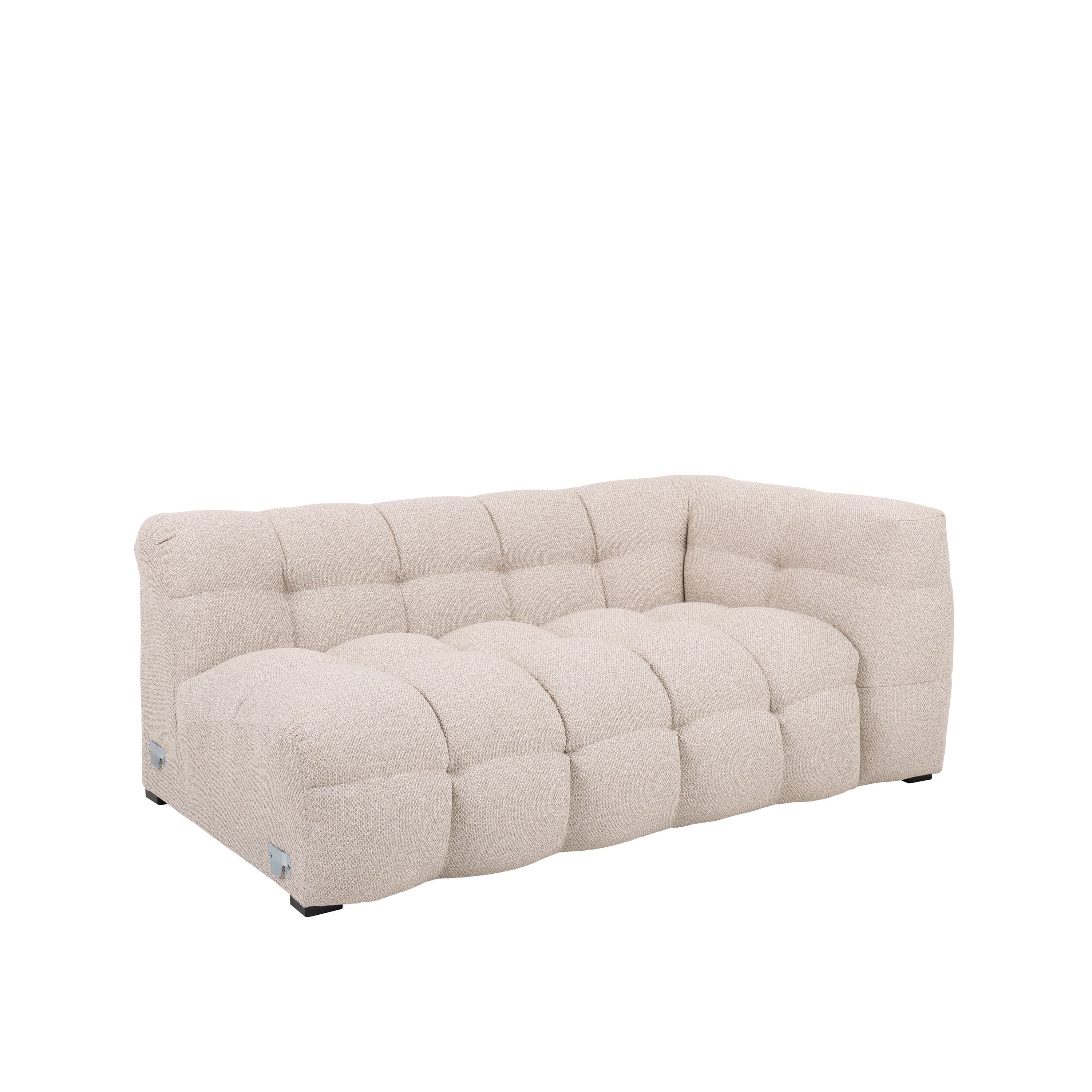Billie 2-Sitzer Sofa Modul Rechts Armlehne Beige Bouclé 174cm