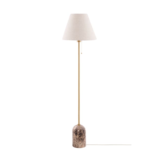Gino Stehlampe Brauner Marmor