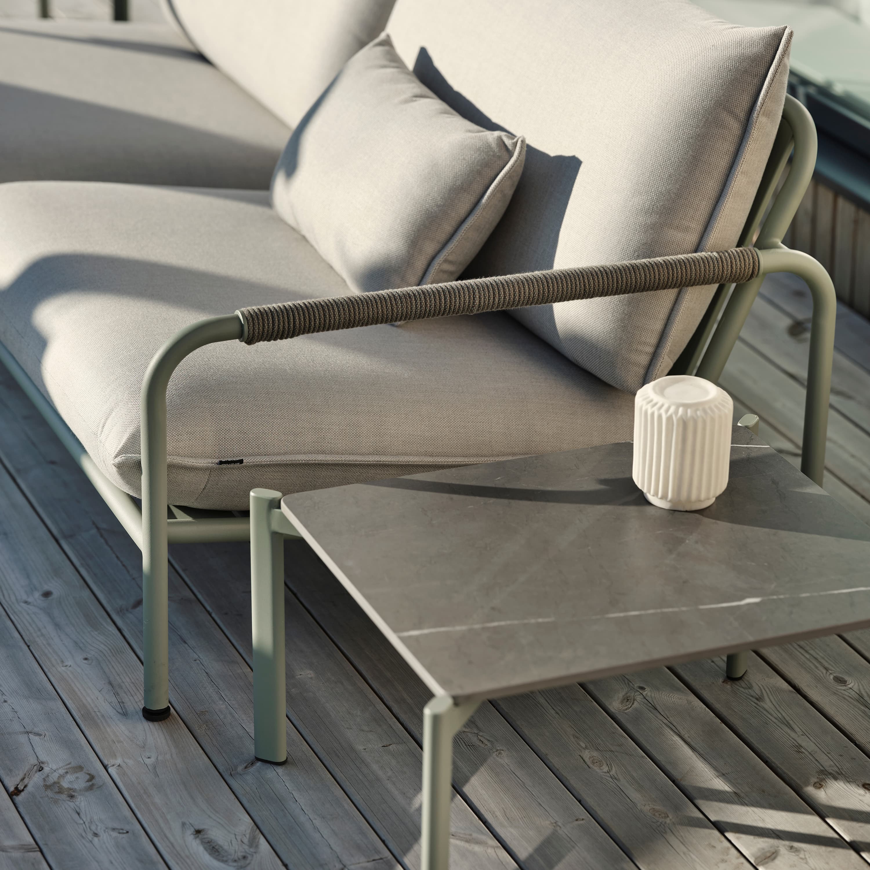Lerberget 2,5-Sits Soffa Dusty Green/ash