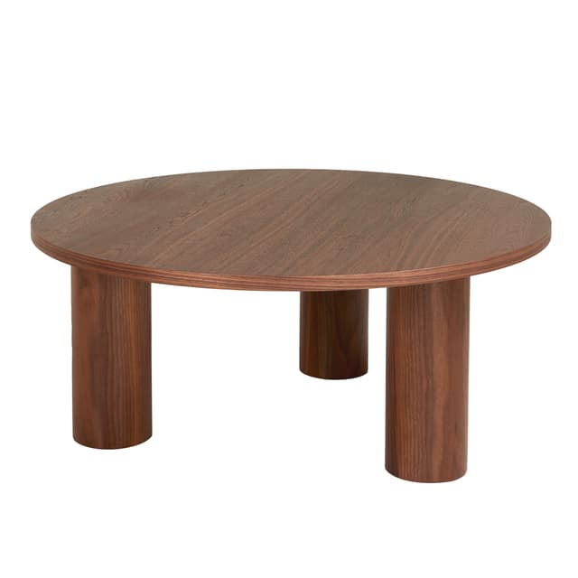 Melvin Couchtisch Walnuss Ø100