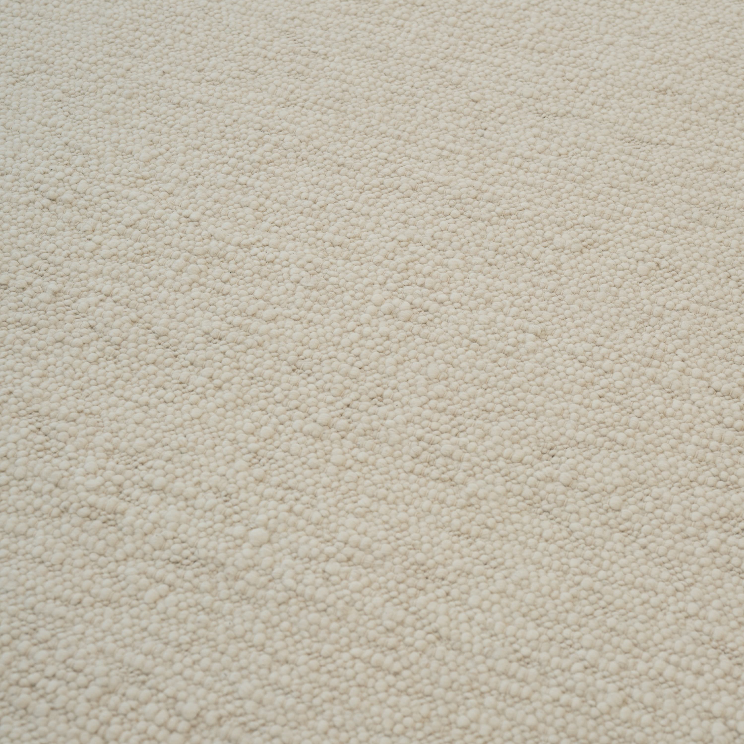 Pebbled Poem Wollteppich White 200x300