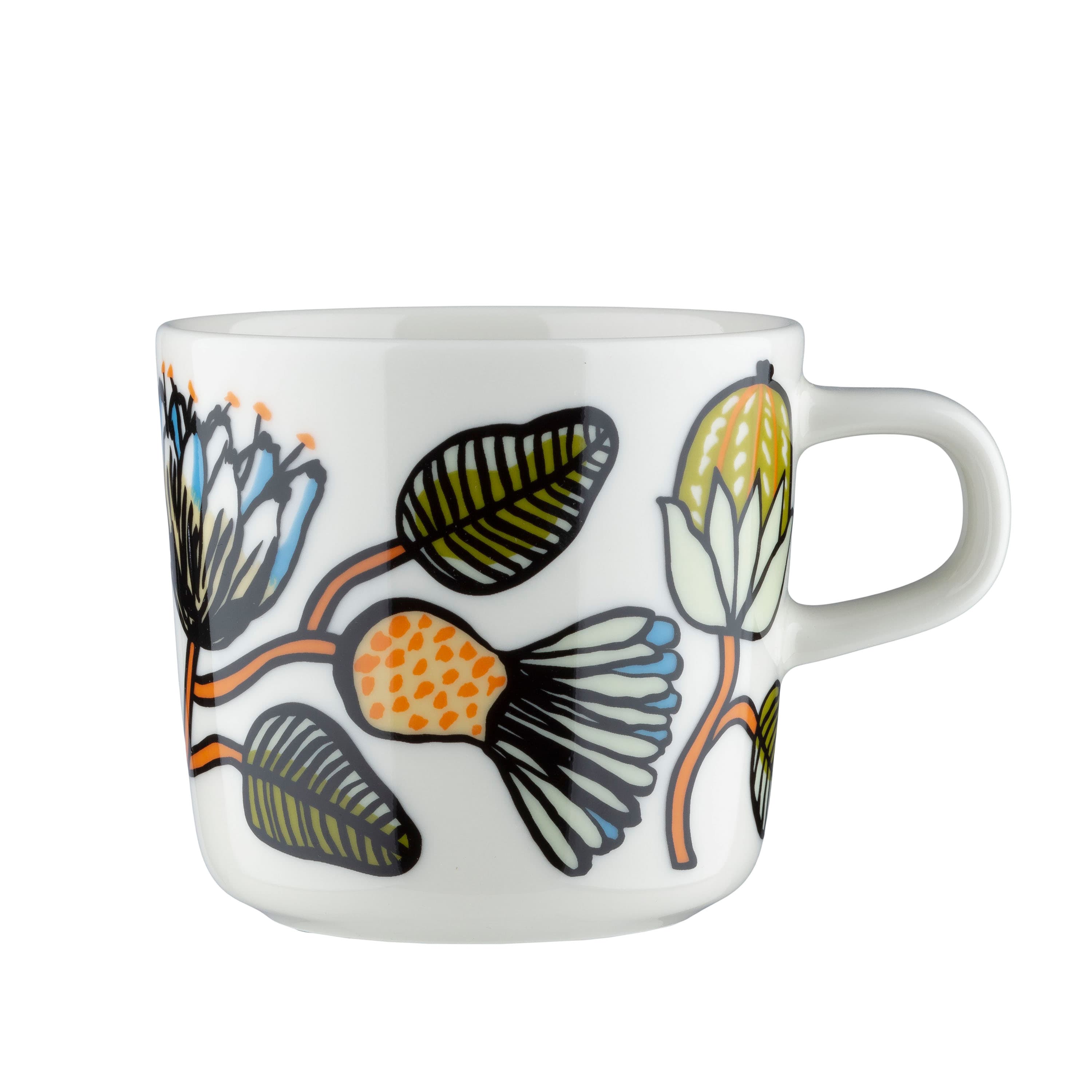 Oiva/Tiara Kaffeetasse Weiß/Grün