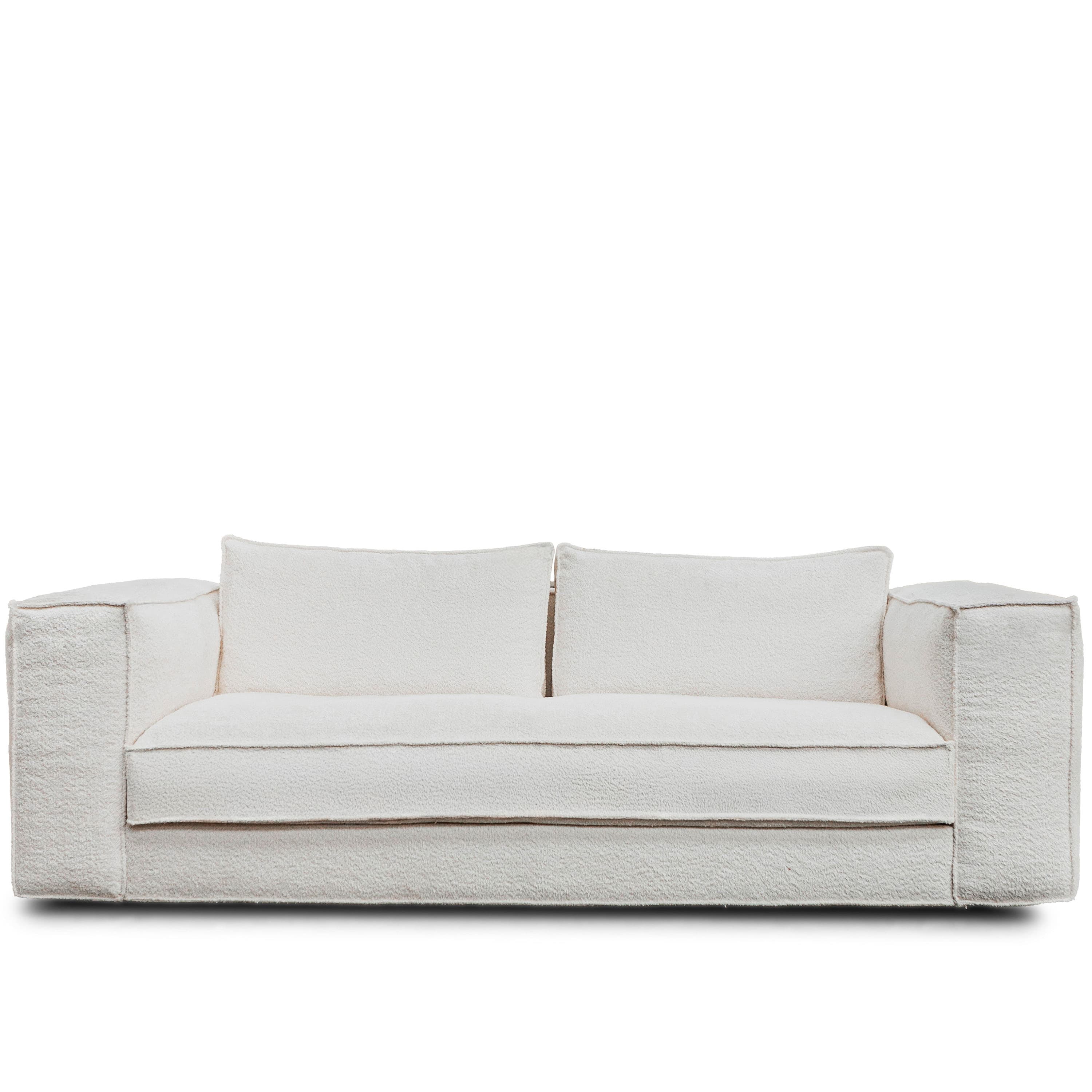Klinge Sofa Bouclé Soft Offwhite 243cm