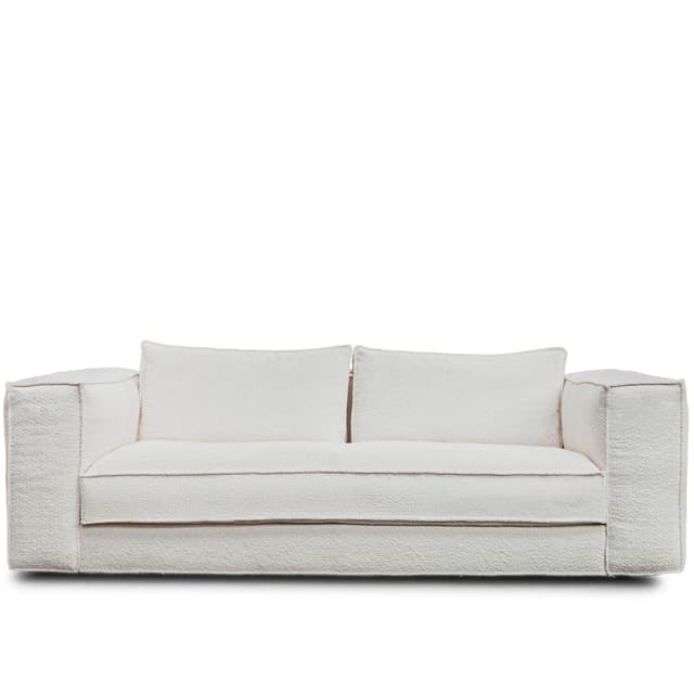 Klinge Sofa Bouclé Soft Offwhite 243cm