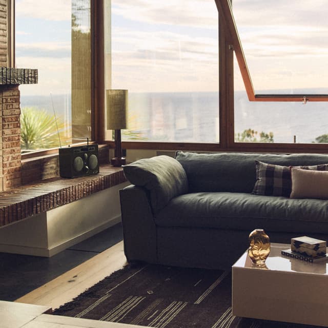 Nomad Sofa Linen/Army Green 305cm