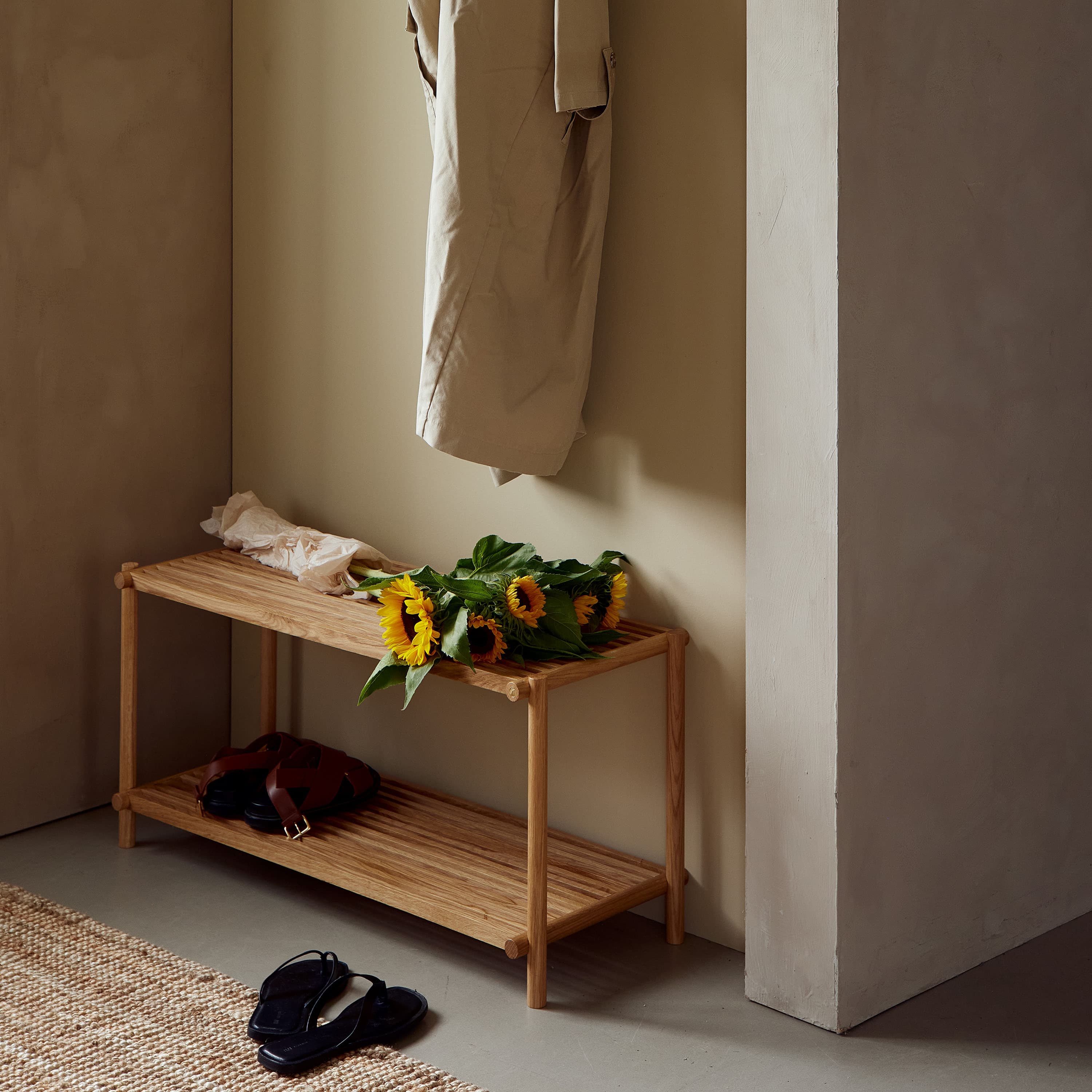 Column Schuhregal Oak 83 cm
