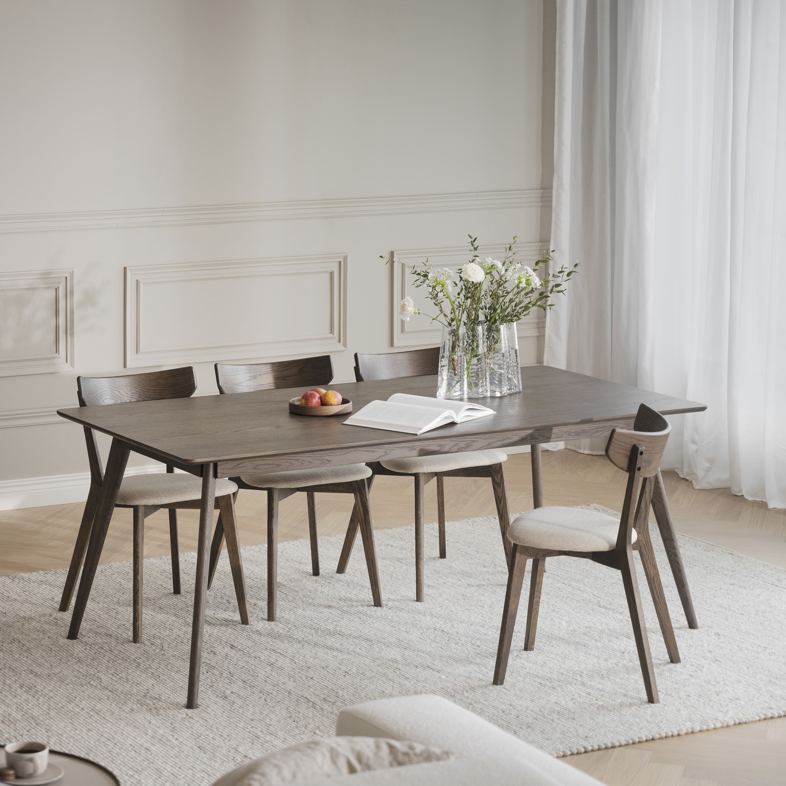 Ami Esszimmerstuhl Braun Eiche/Beige