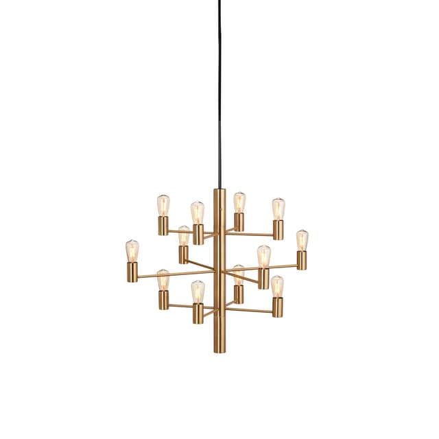 Manola 12 LED Deckenleuchte Messing Satin Brass