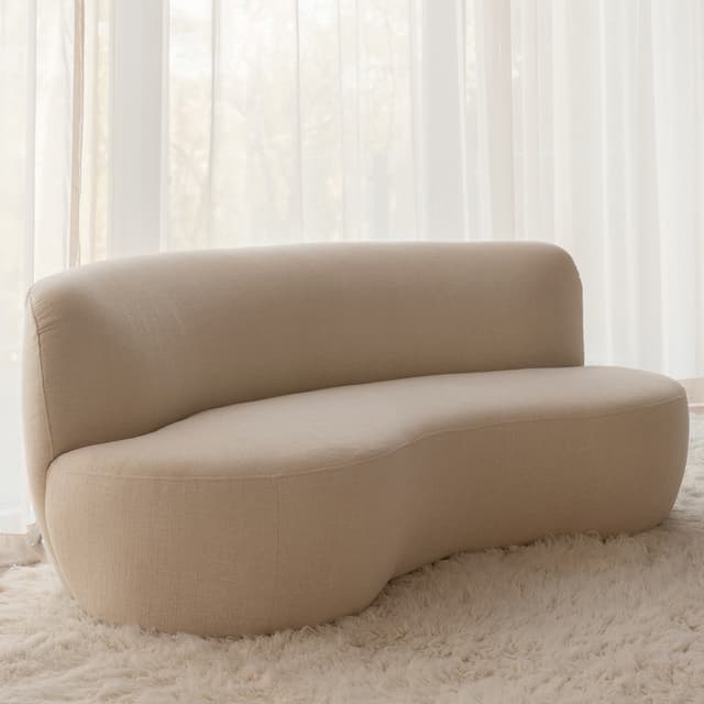 Moon 3-Sitzer Sofa Bouclé Beige 190cm