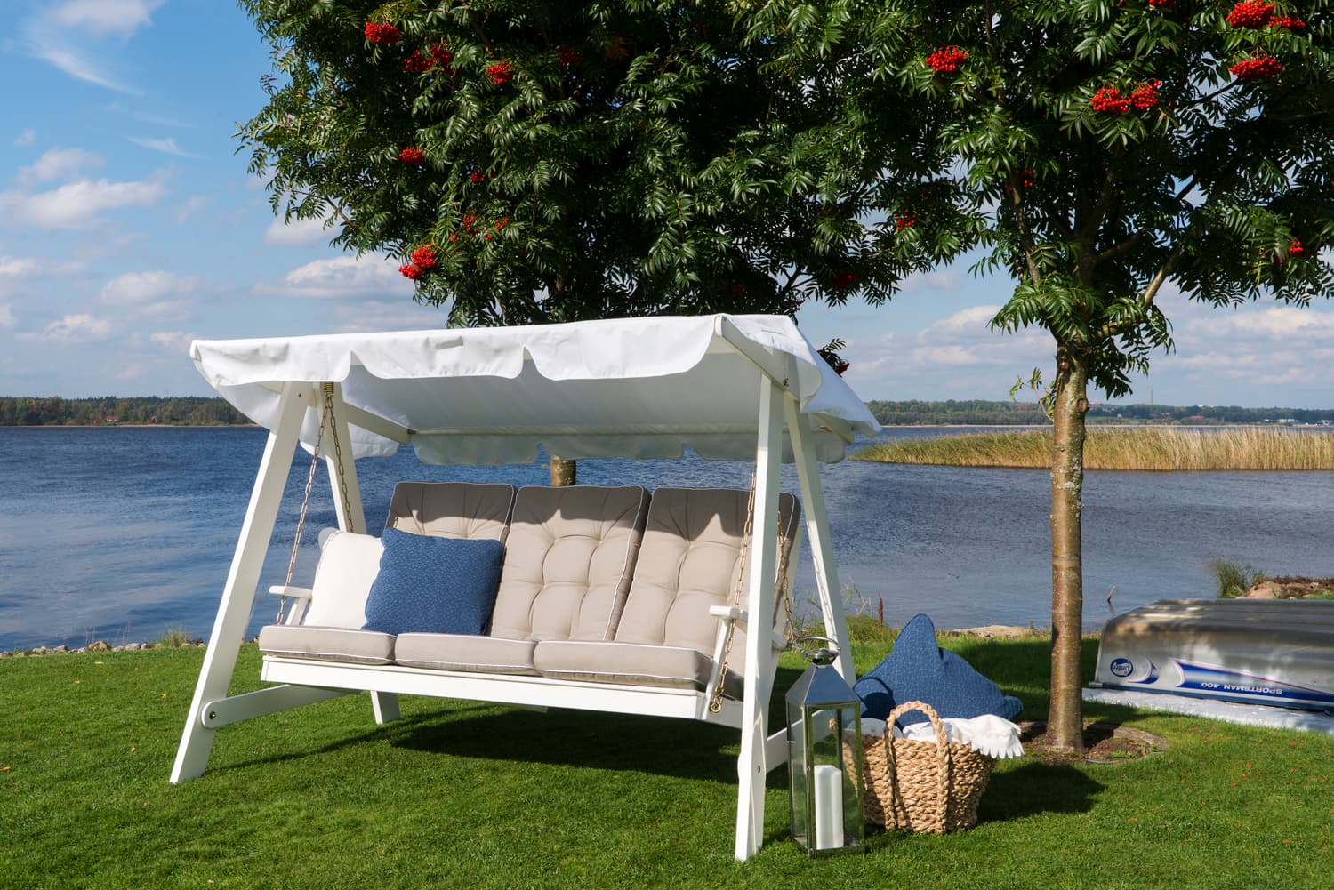 Dalom Garden Swing Seat without roof White