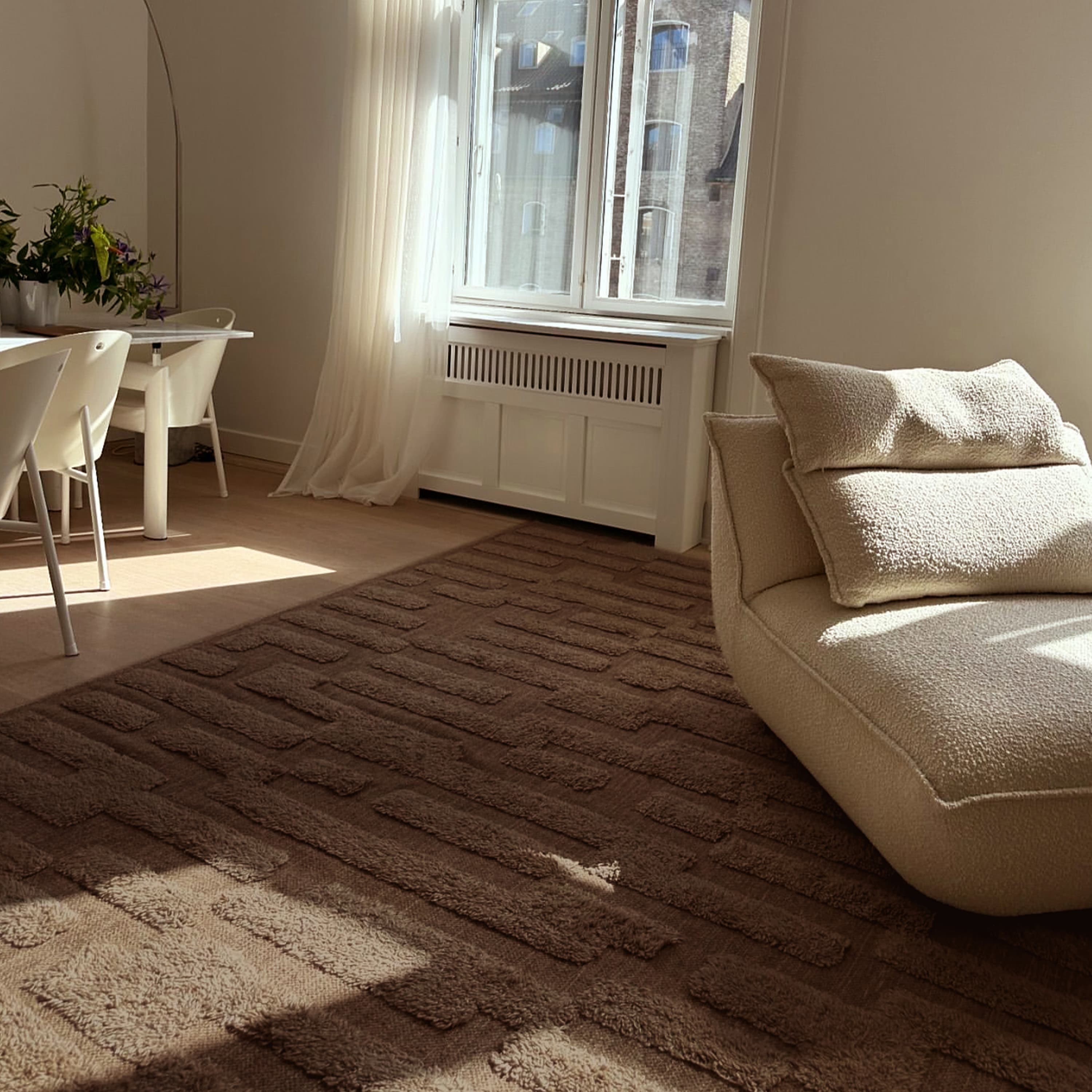 Bielke Wollteppich Dark Beige 200x300