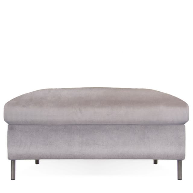 Åre Foothstool Velvet Ice Grey 70x110