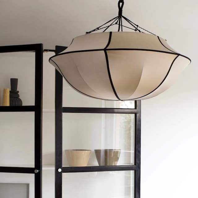 Umbrella Ceiling Lamp Kit/Black