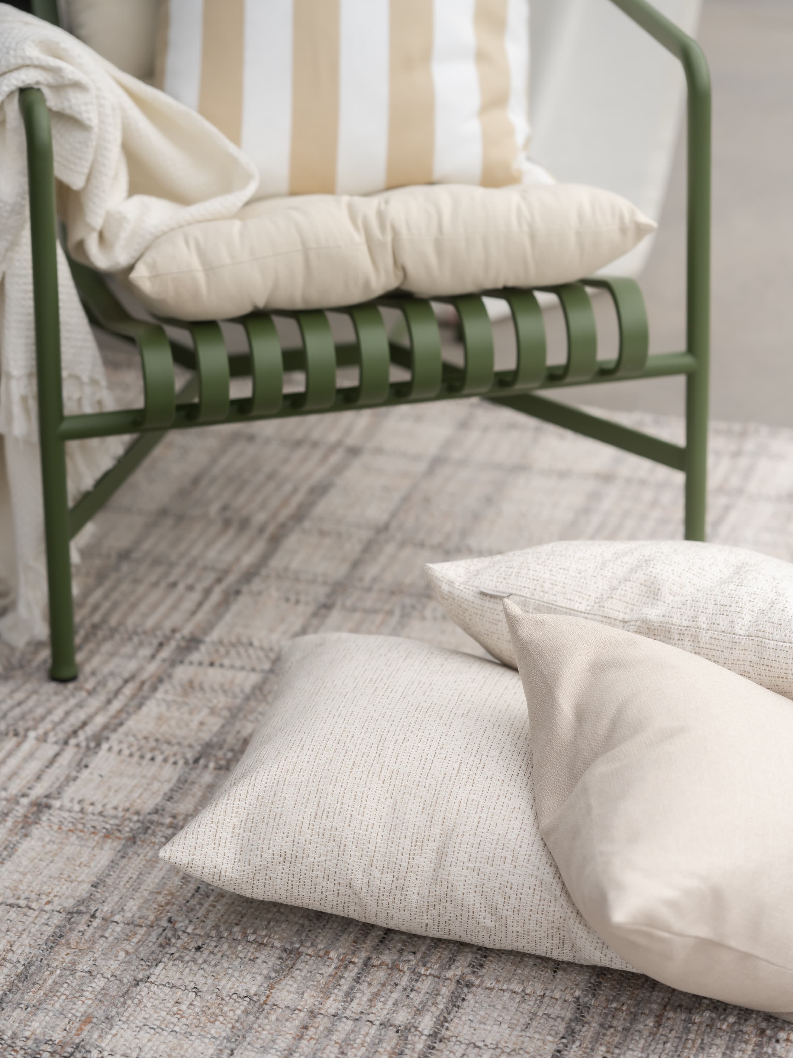 Moln Outdoor Kissenbezug Beige 45x45