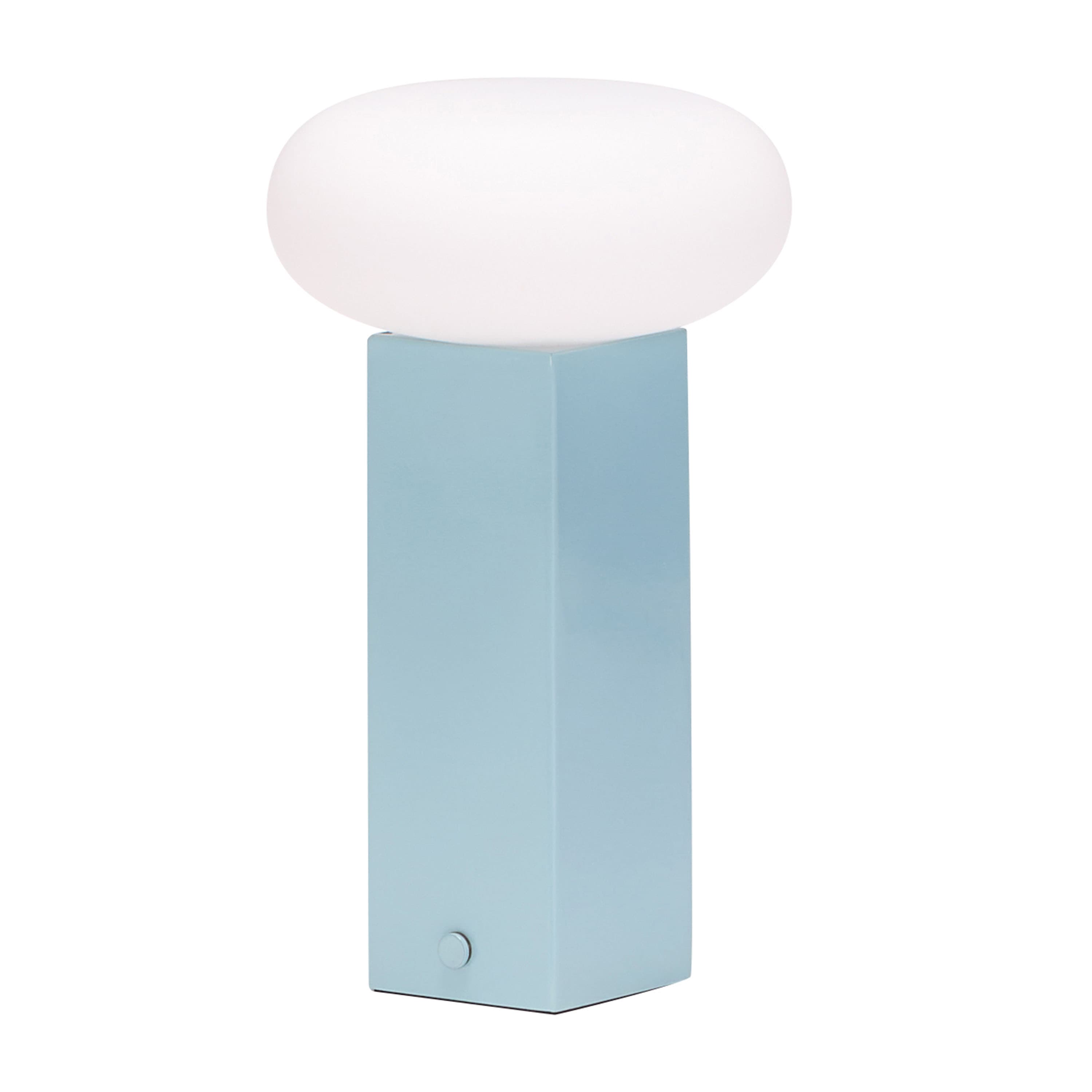 Low Portable Lamp Blue 20cm