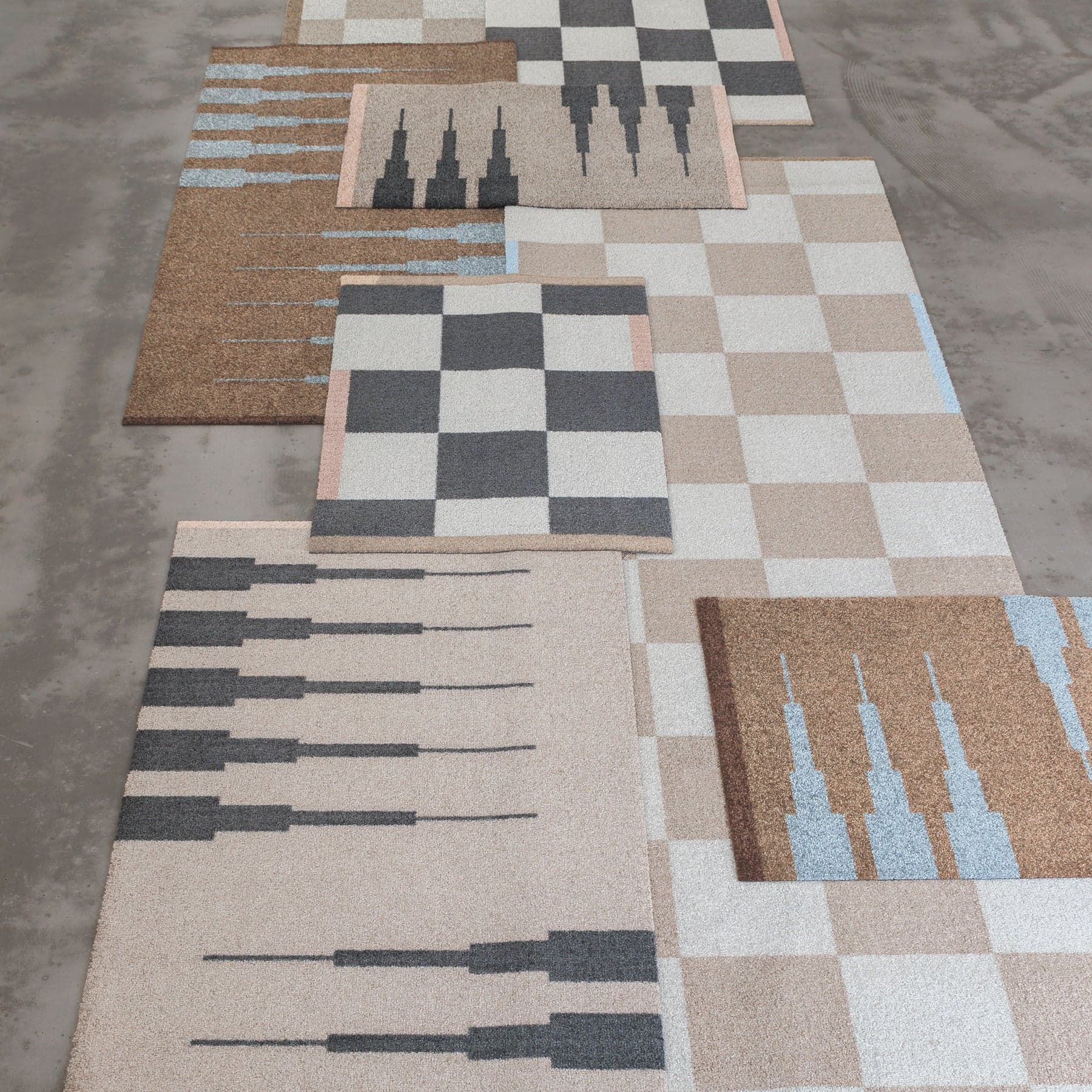Square All-Round Fußmatte Kamel 70x150