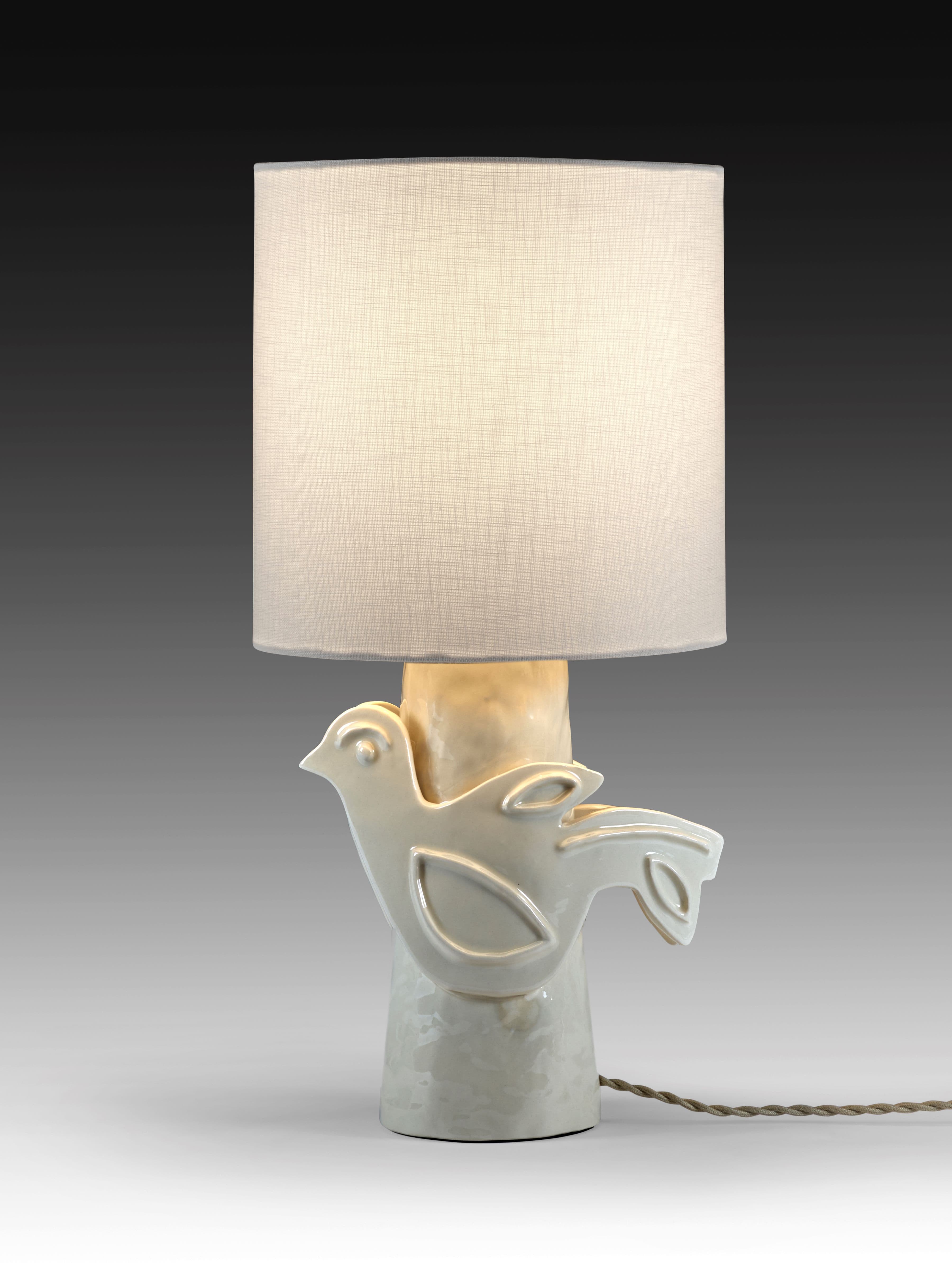 Paloma Tischlampe Weiß 52cm