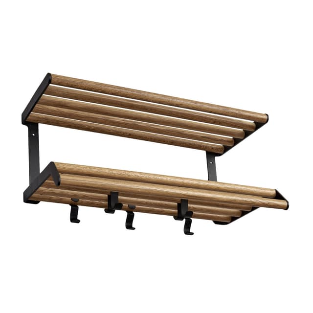 Tamburin Hutablage Eiche/Schwarz 60cm