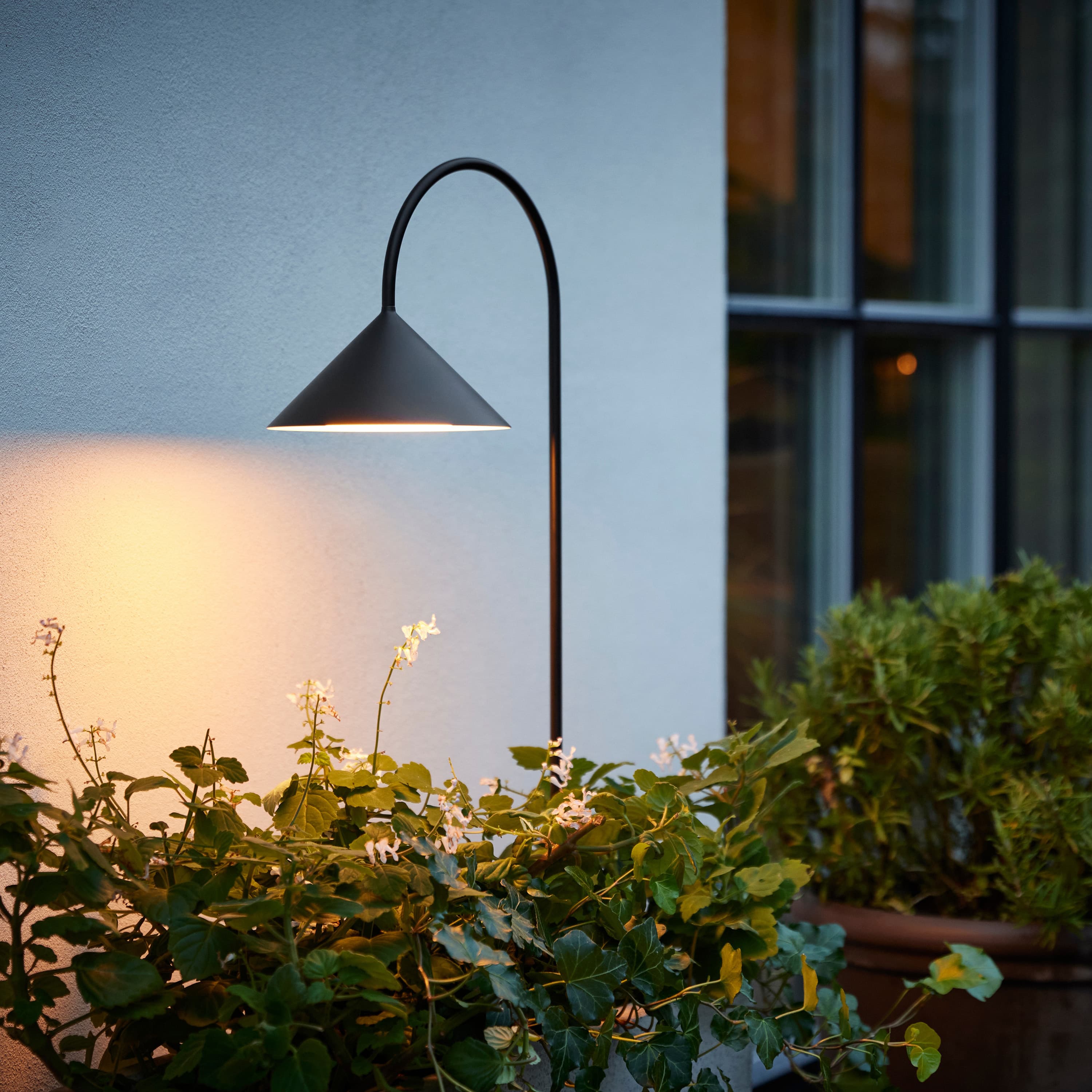 Garden Lamp Matt Black 82cm