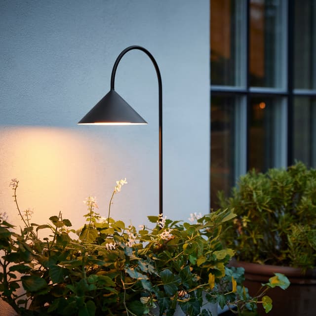 Garden Lamp Matt Black 82cm