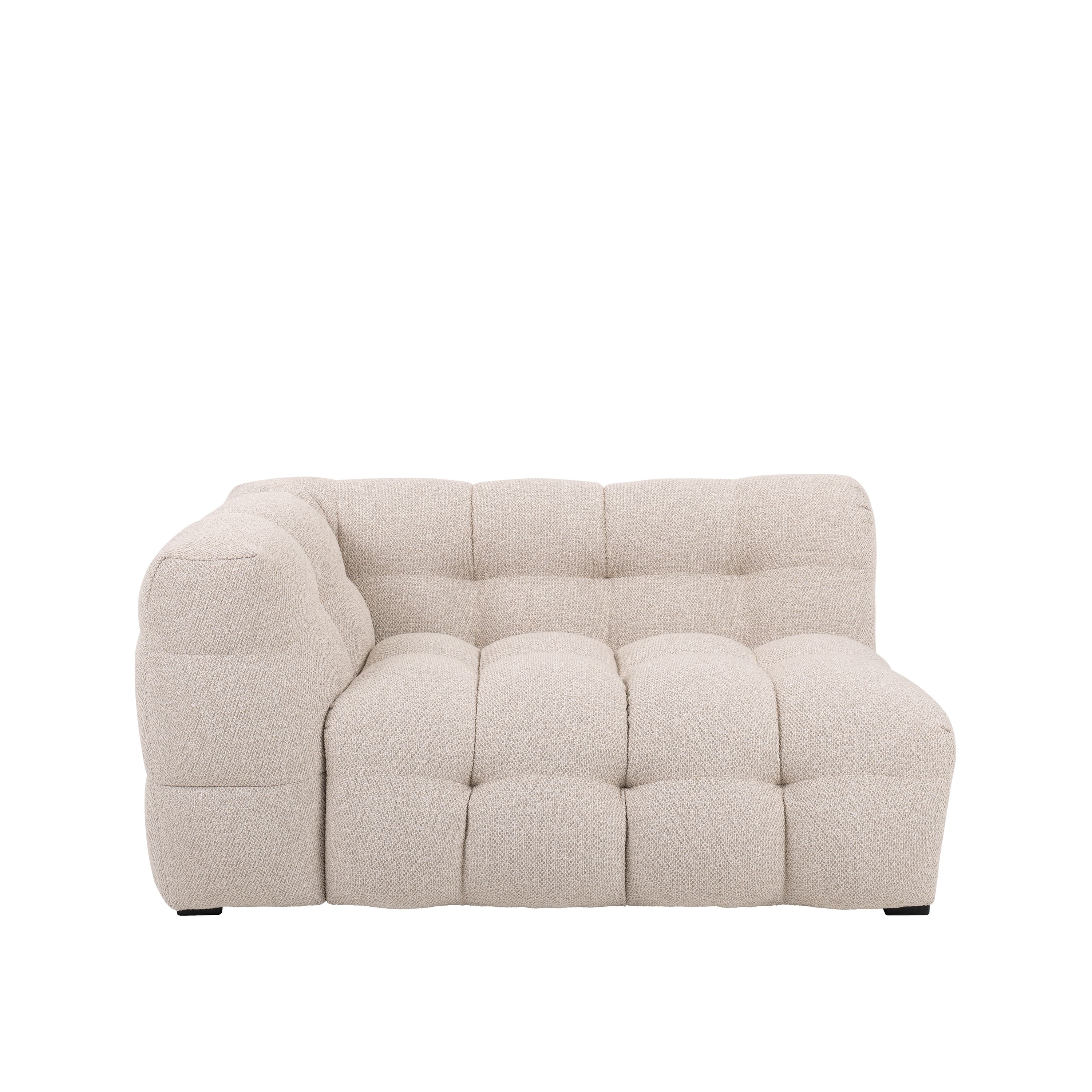 Billie 1.5-Sitzer Sofa Modul Links Armlehne Beige Bouclé 141cm