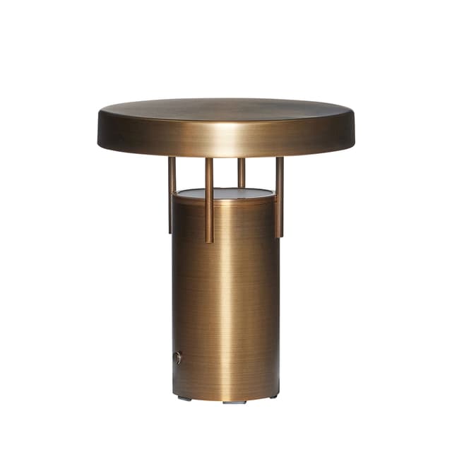 Bringme Mini Portable Table Lamp Burnished Brass 20cm
